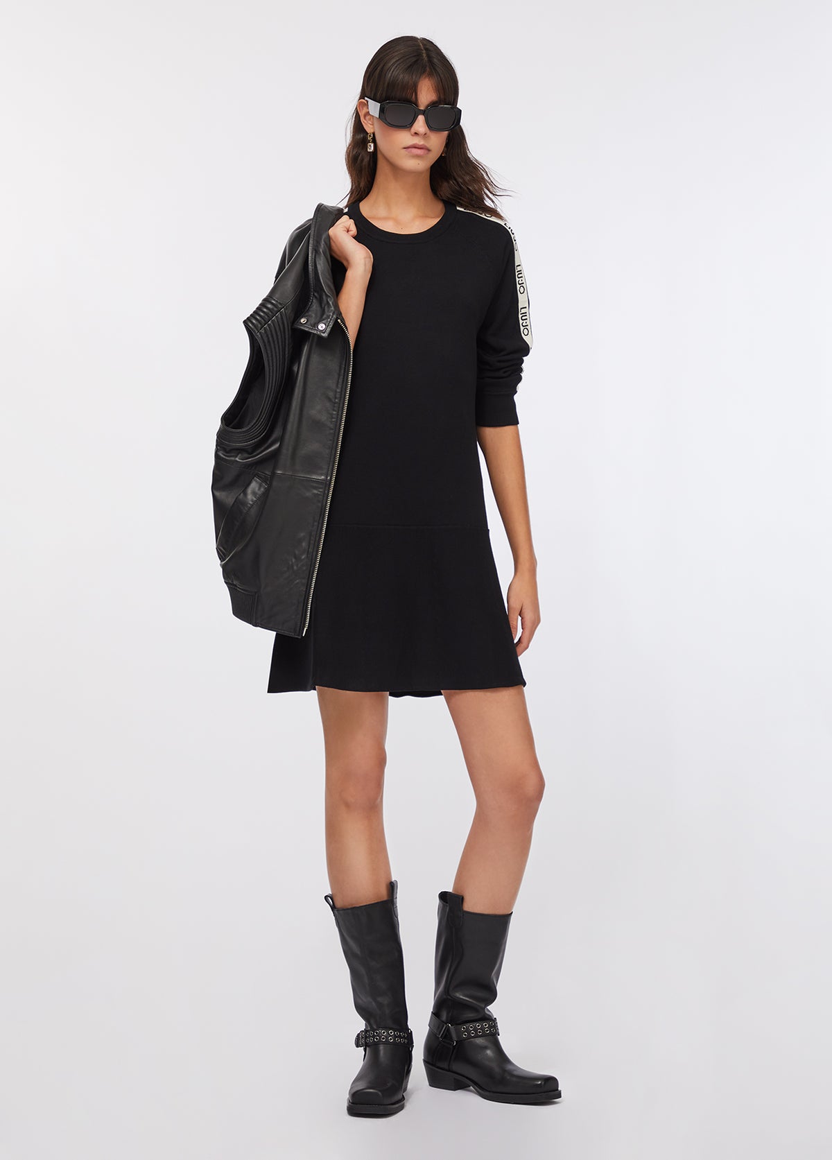 LIU JO abbigliamento TF5288MS63L NERO/B.CO LATTE