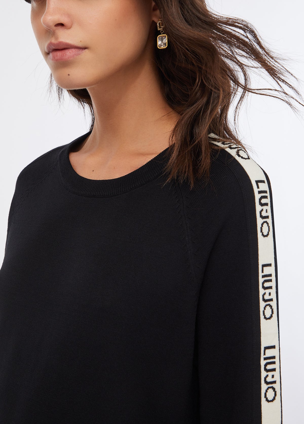 LIU JO abbigliamento TF5288MS63L NERO/B.CO LATTE