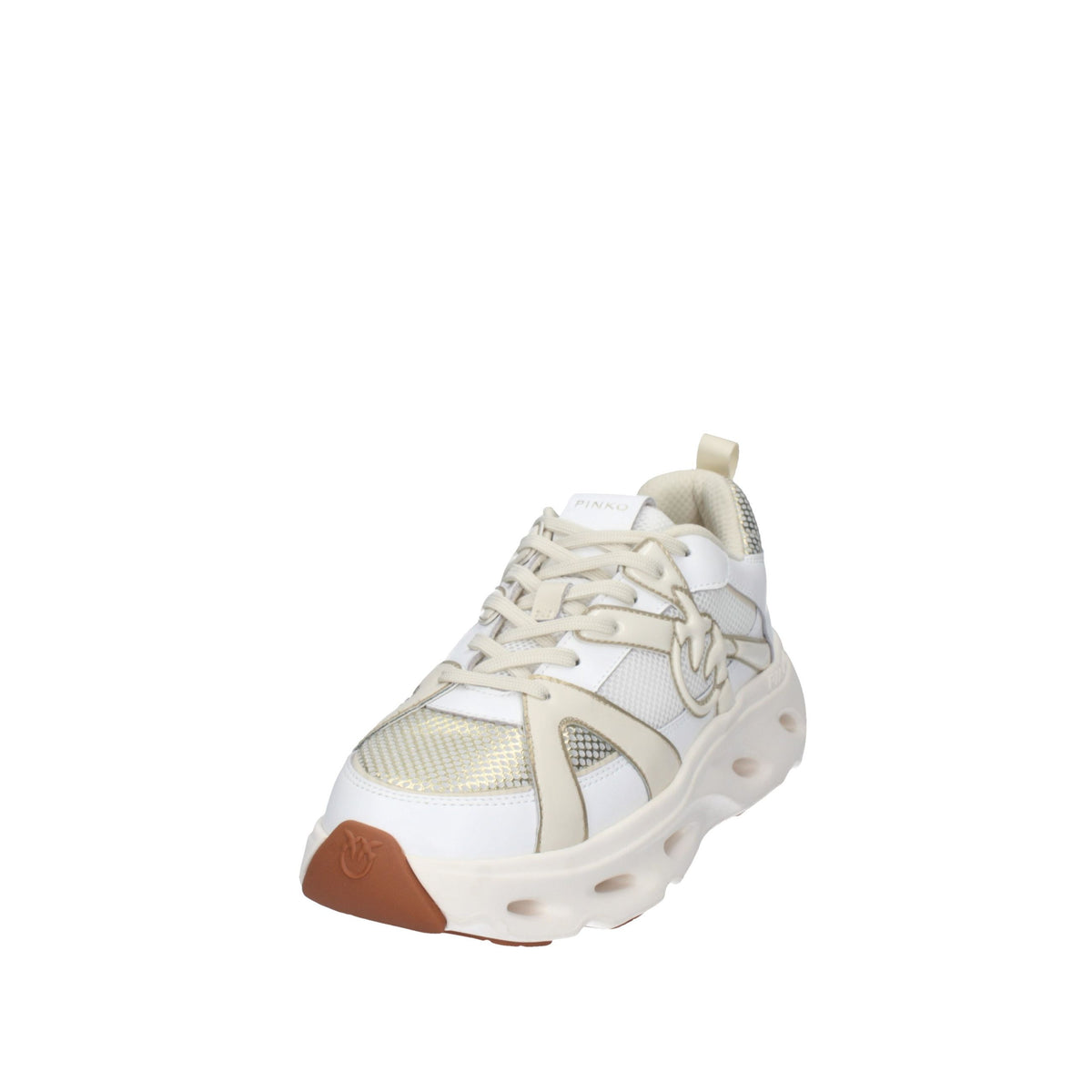 PINKO SNEAKERS SS0127E036-ZHC WHITE/LIGHT GOLD