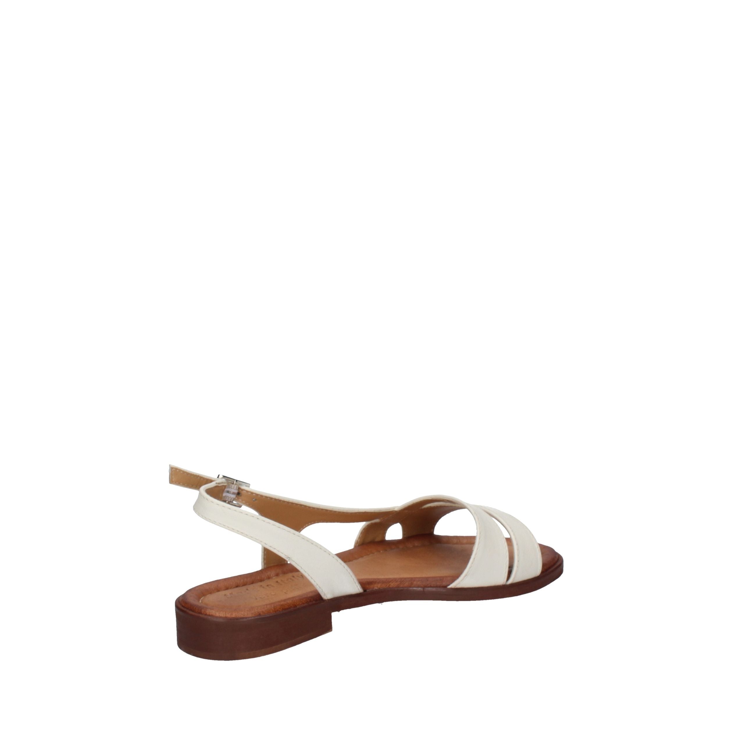 SOIRE'E Sandali DESY bianco sporco e platino