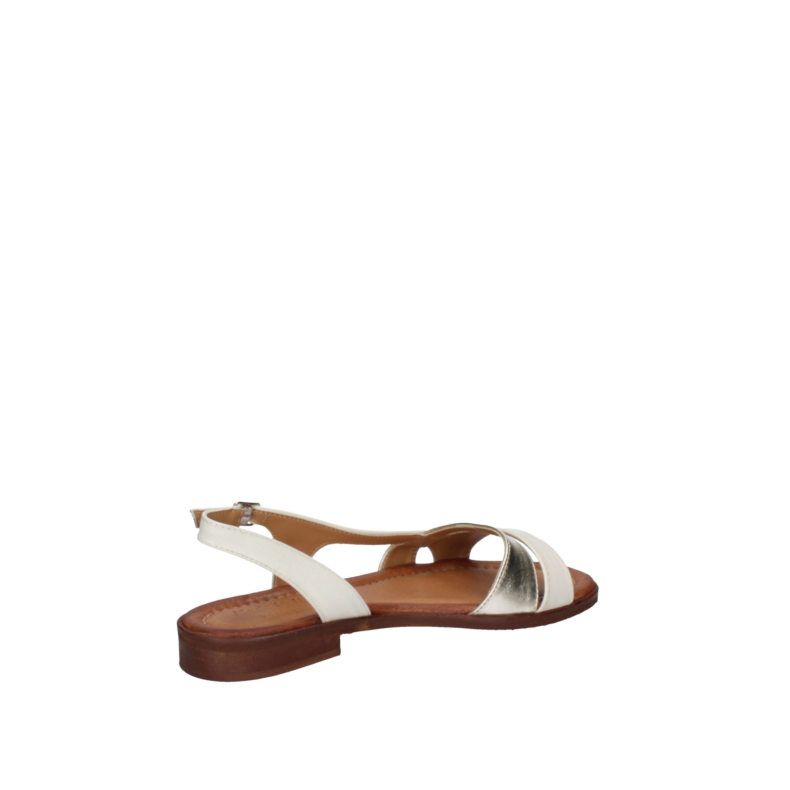 SOIRE'E Sandali DESY bianco sporco e platino