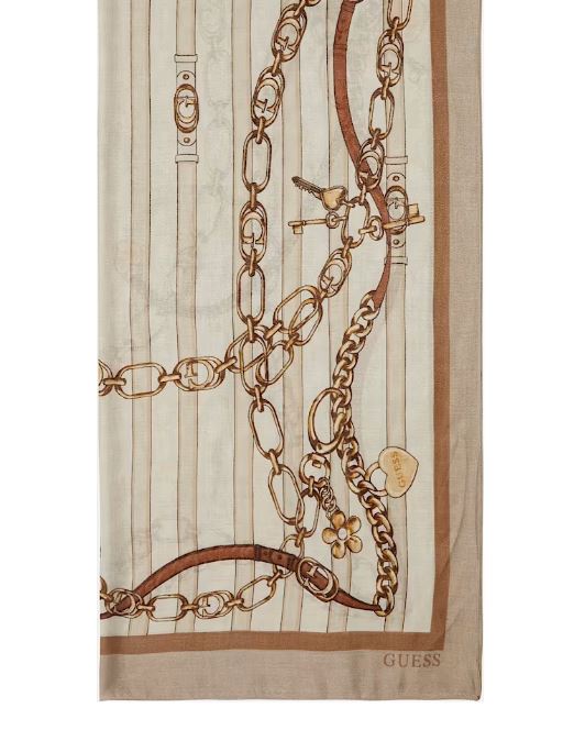 GUESS Sciarpe AW5351 VIS03 Beige
