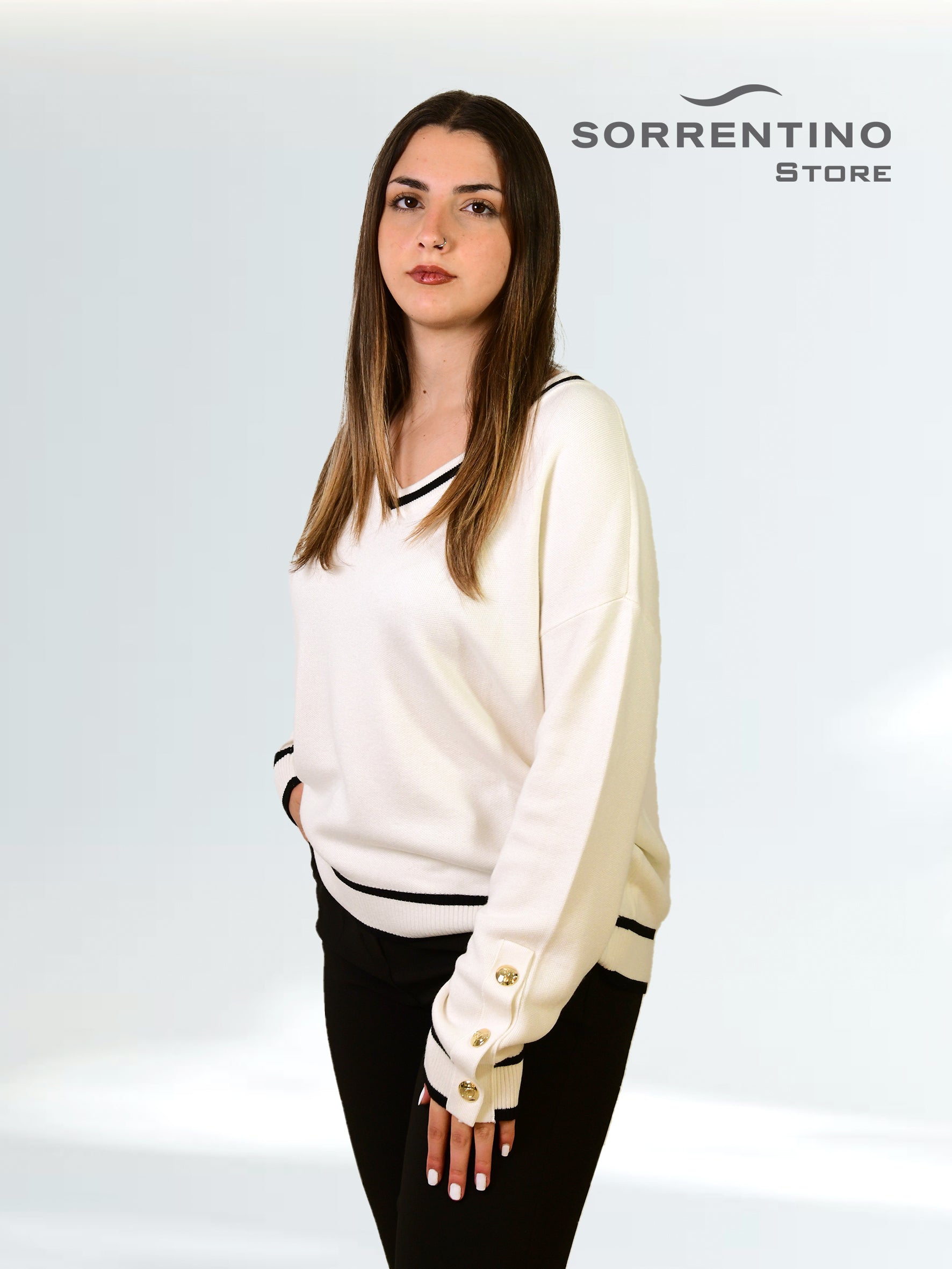 LIU JO abbigliamento TF5229MS59L B.CO LAT/NERO