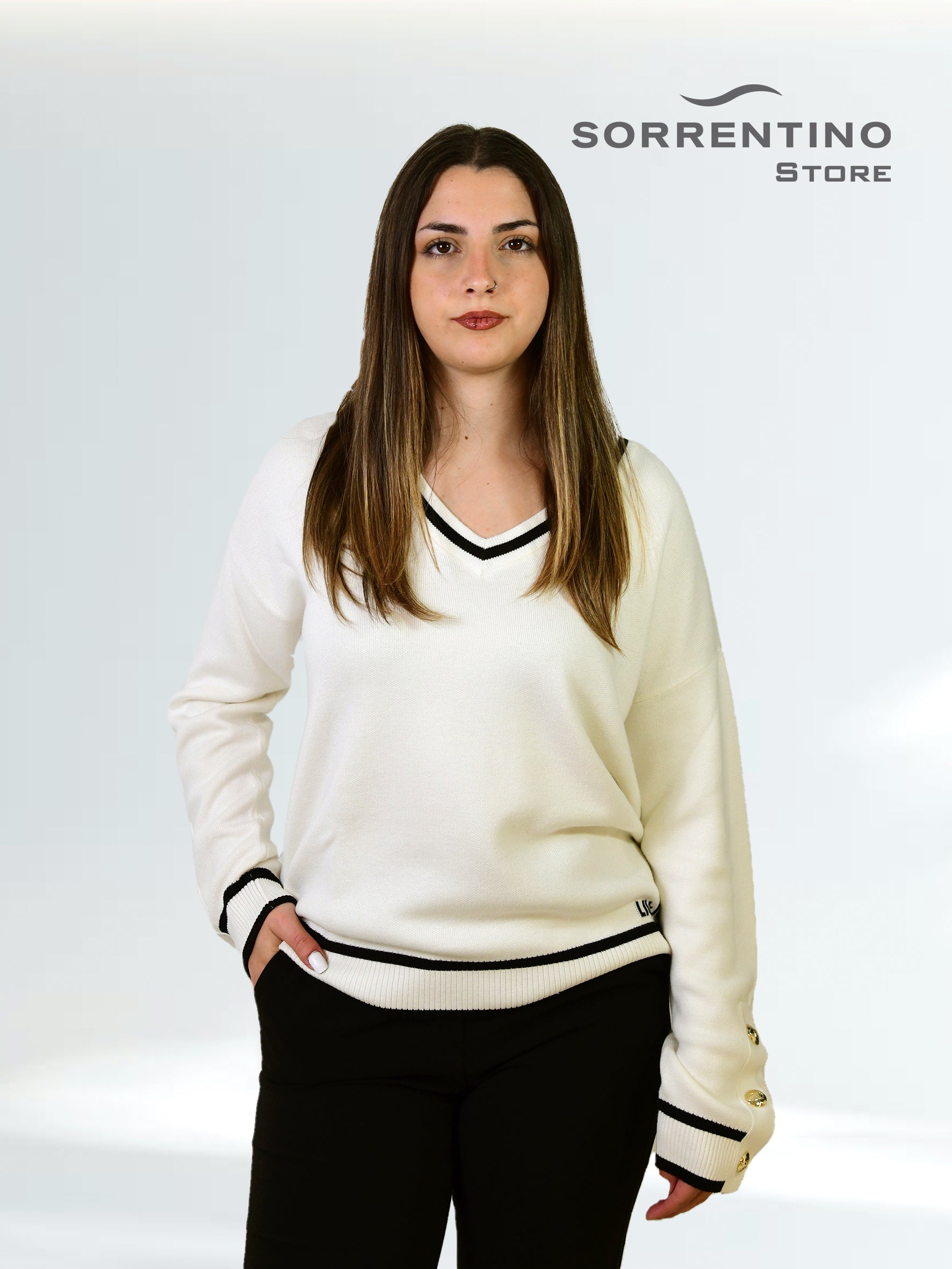 LIU JO abbigliamento TF5229MS59L B.CO LAT/NERO