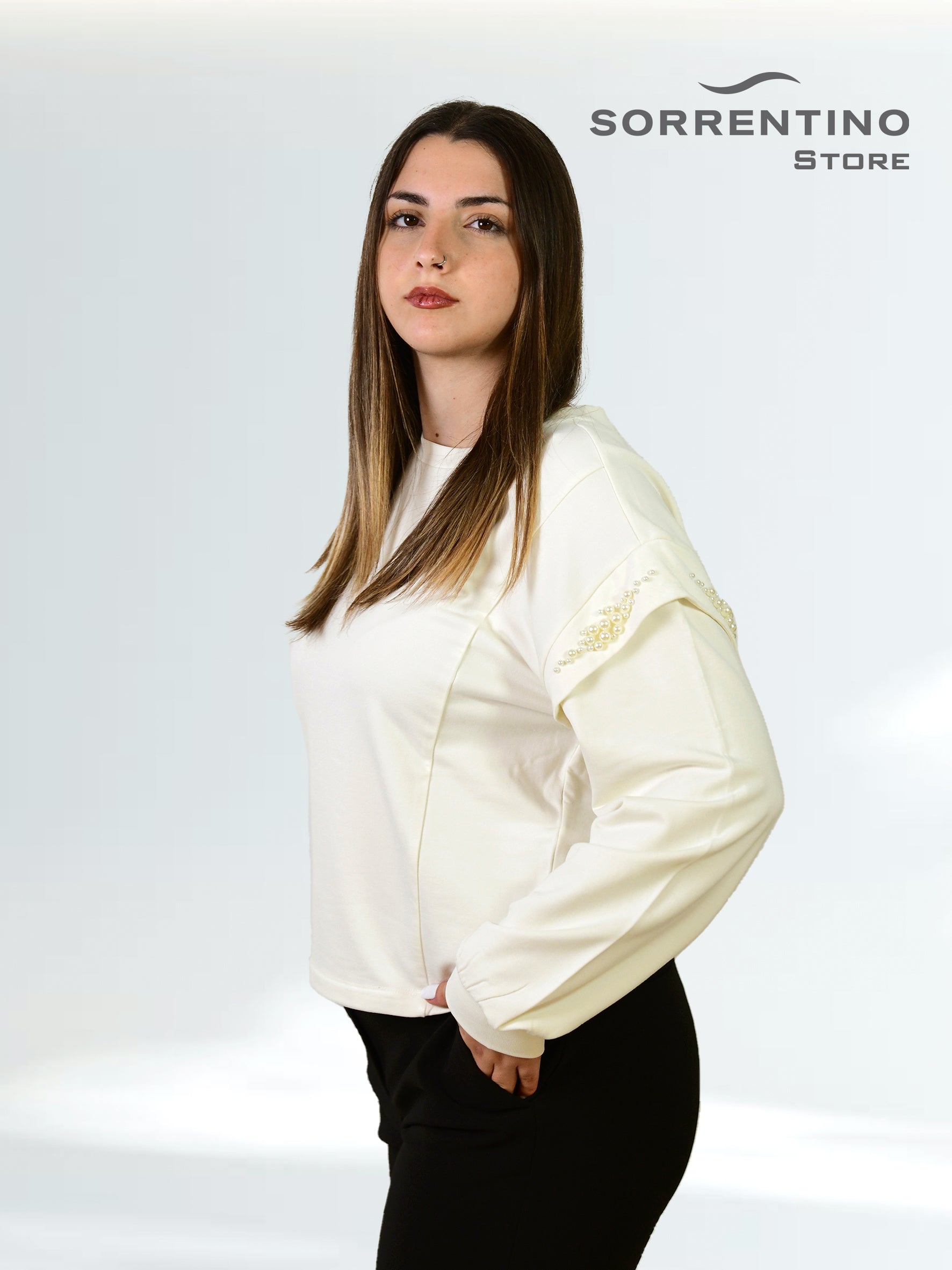 LIU JO abbigliamento TF5153FS576 B.CO LATTE