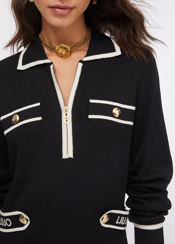 LIU JO abbigliamento TF5251MS59L NERO/BIANCO