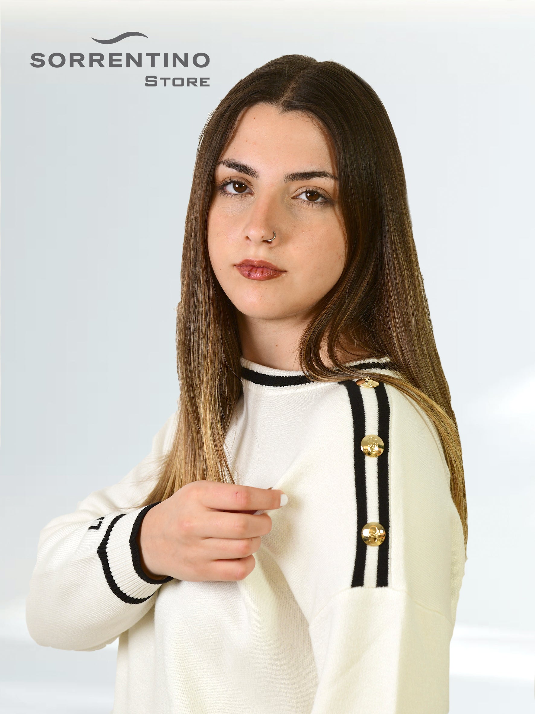 LIU JO abbigliamento TF5229MS59L B.CO LAT/NERO