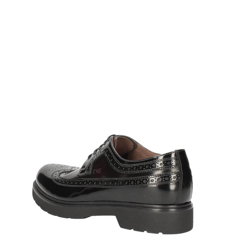 nero giardini stringata modello abrasivato in stile inglese nero a604494u