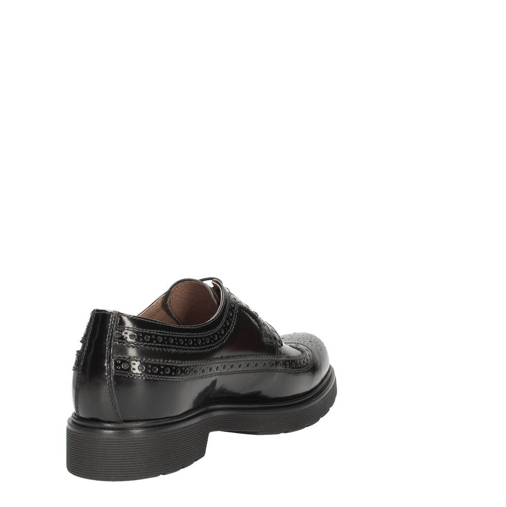 nero giardini stringata modello abrasivato in stile inglese nero a604494u