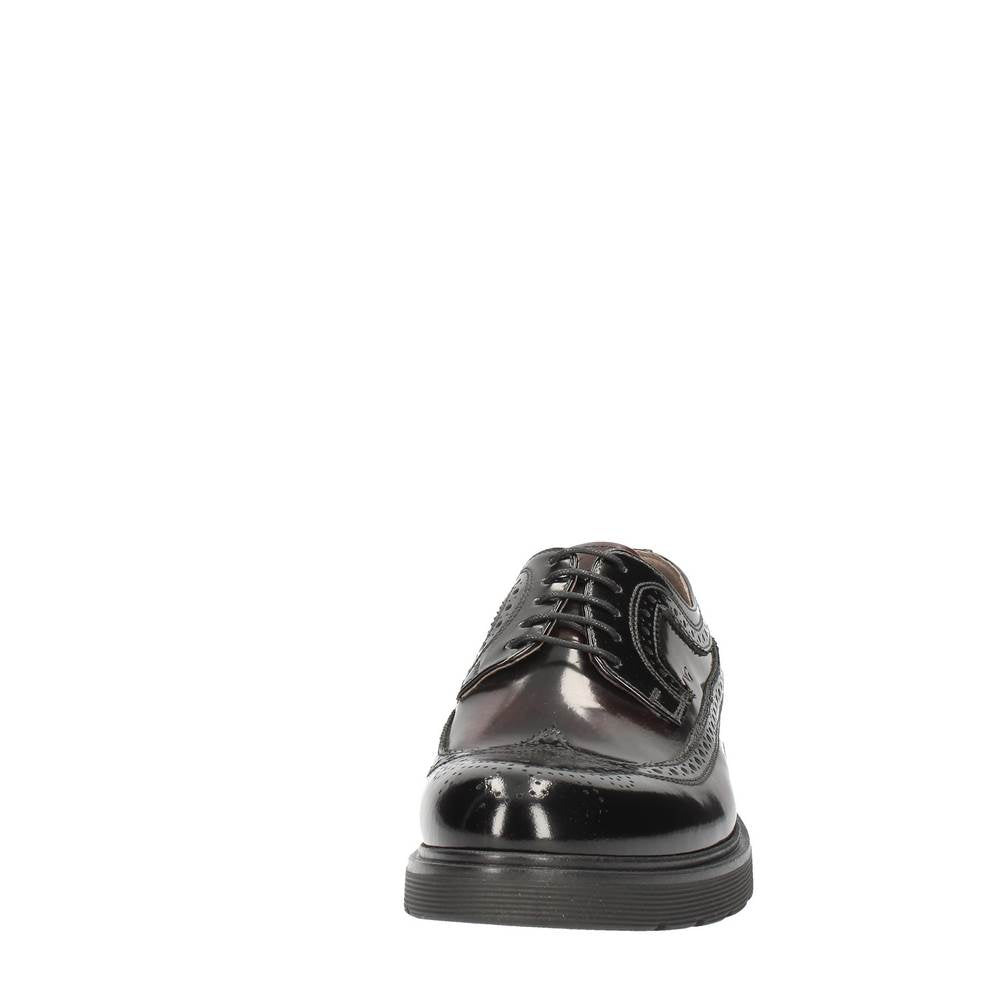 nero giardini stringata modello abrasivato in stile inglese nero a604494u