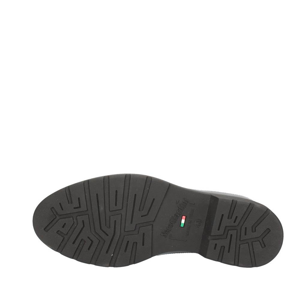 nero giardini stringata modello abrasivato in stile inglese nero a604494u