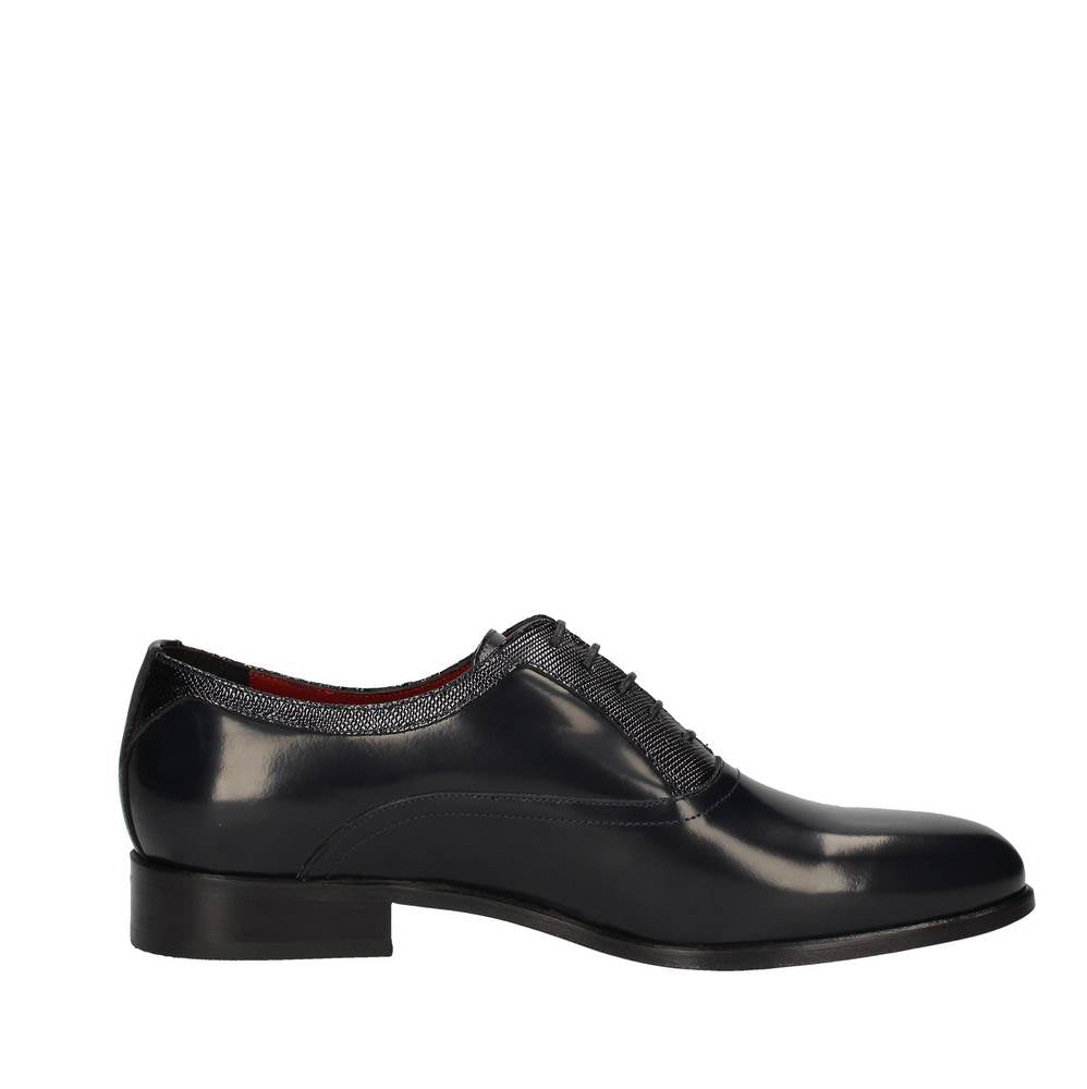 marini stringata spazzolato moire blu b8/141