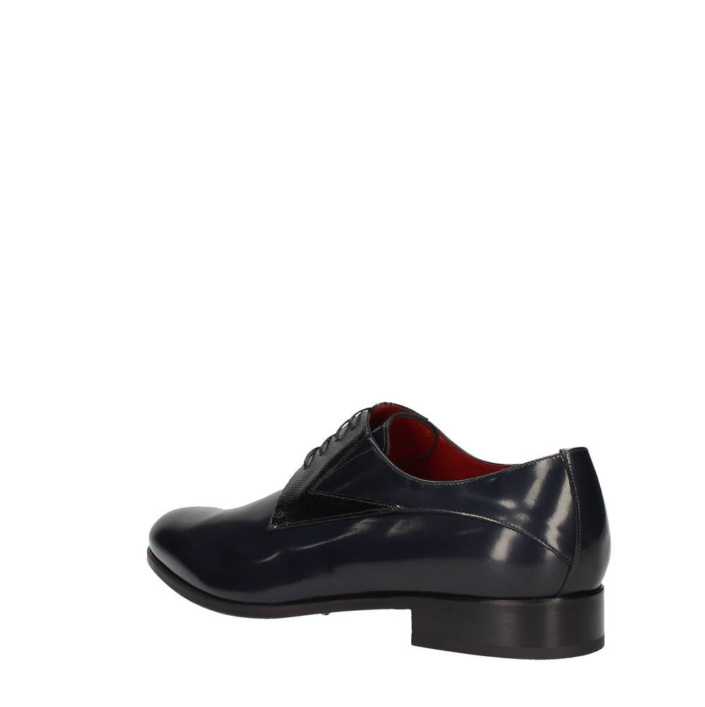 marini stringata spazzolat moire blu b04/141