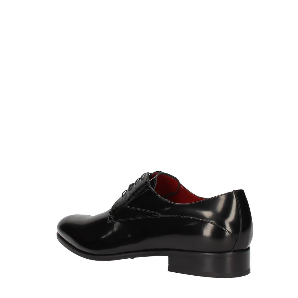 marini stringata spazzolato moire nero b04/141