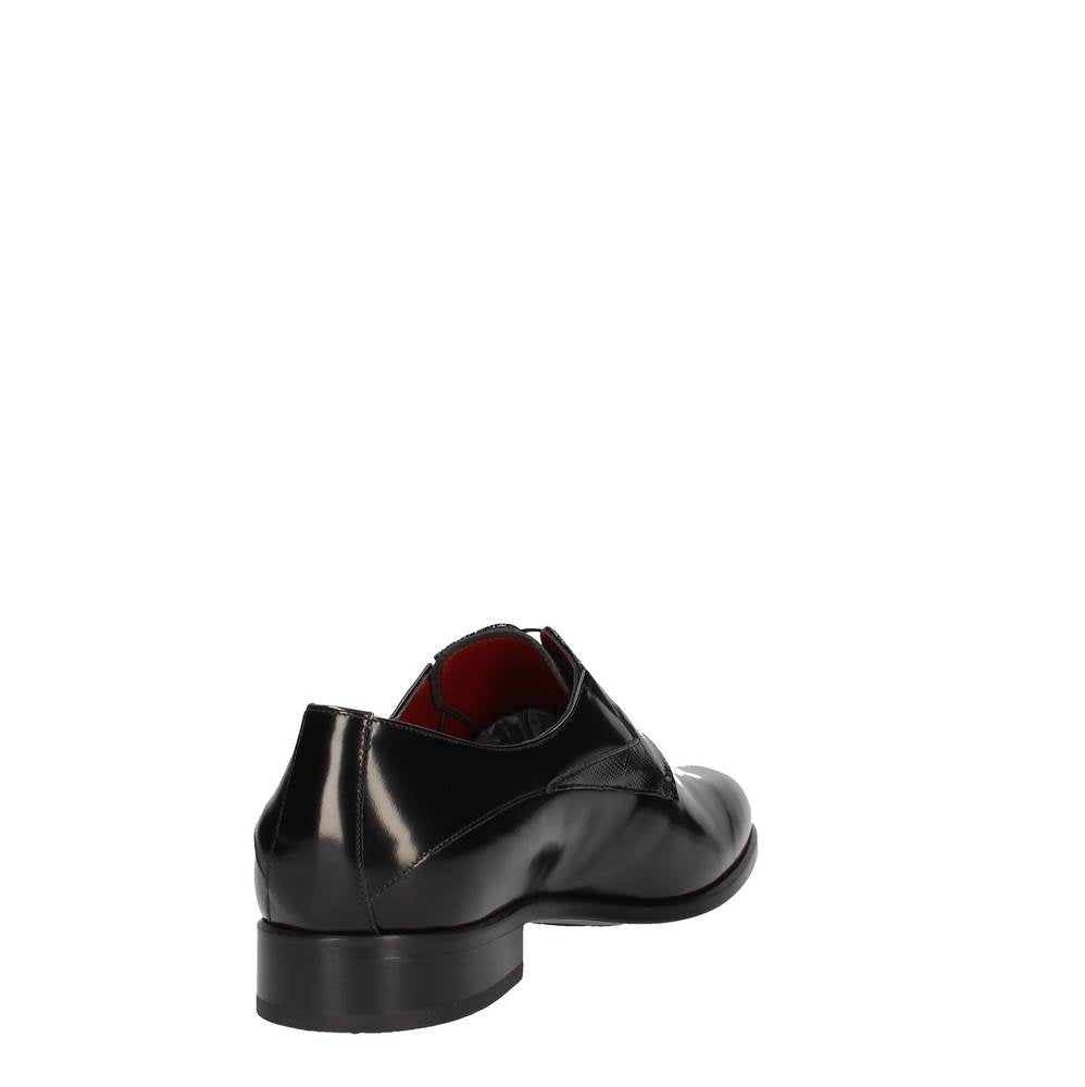 marini stringata spazzolato moire nero b04/141