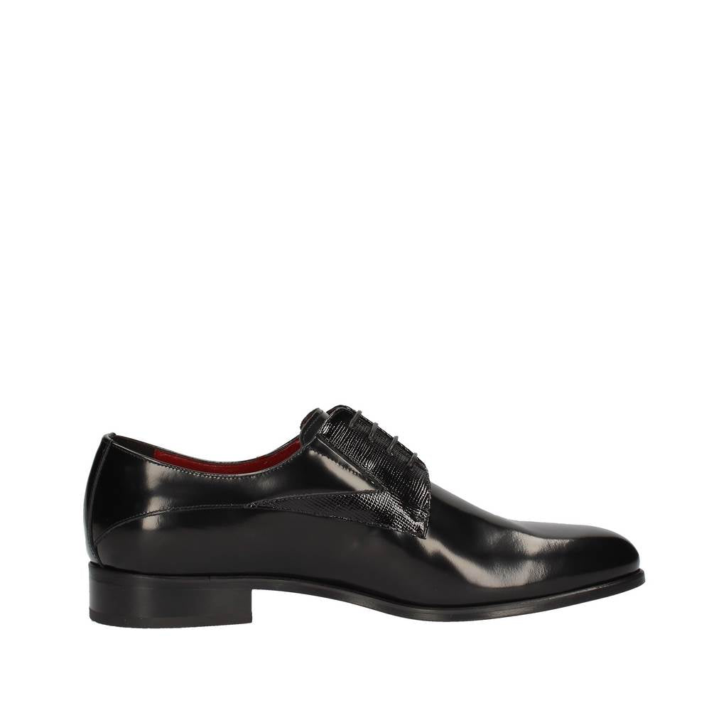 marini stringata spazzolato moire nero b04/141