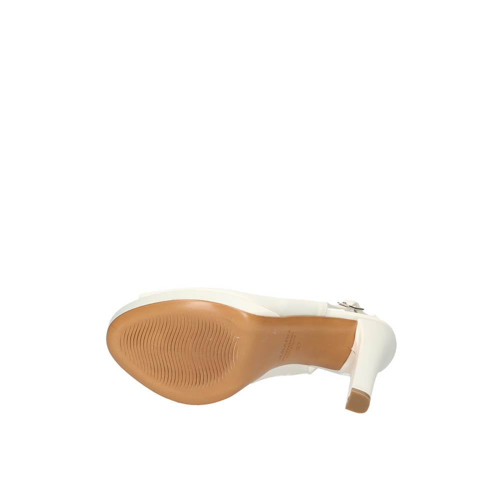 albano sandali SPOSA in raso bianco 1528a