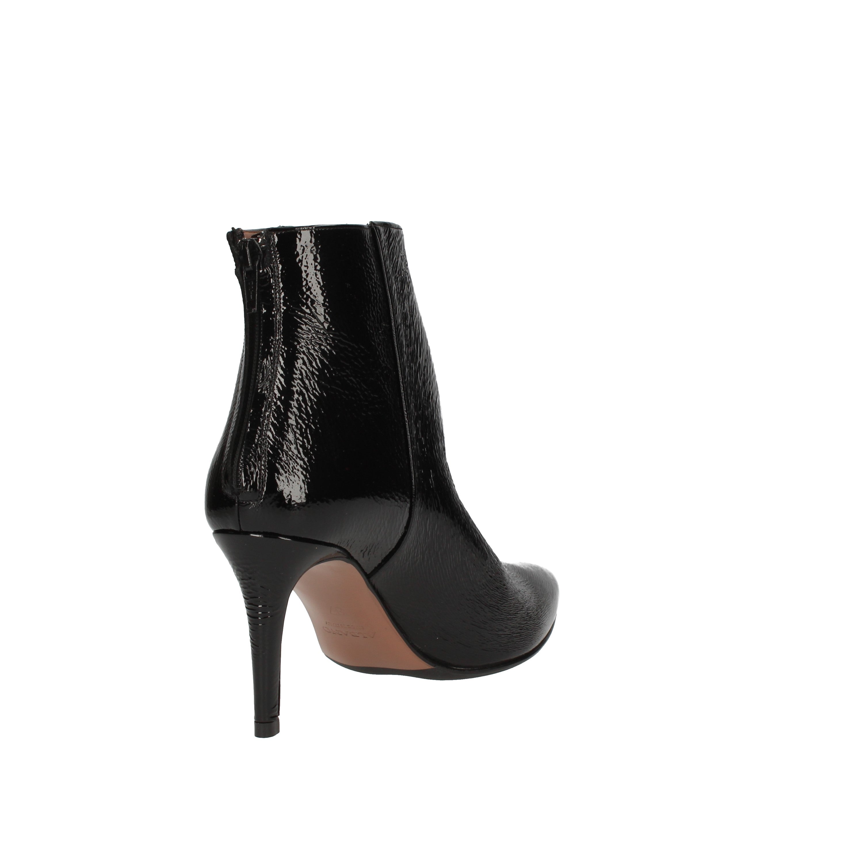 albano tronchetto nero ginza con tacco 8002