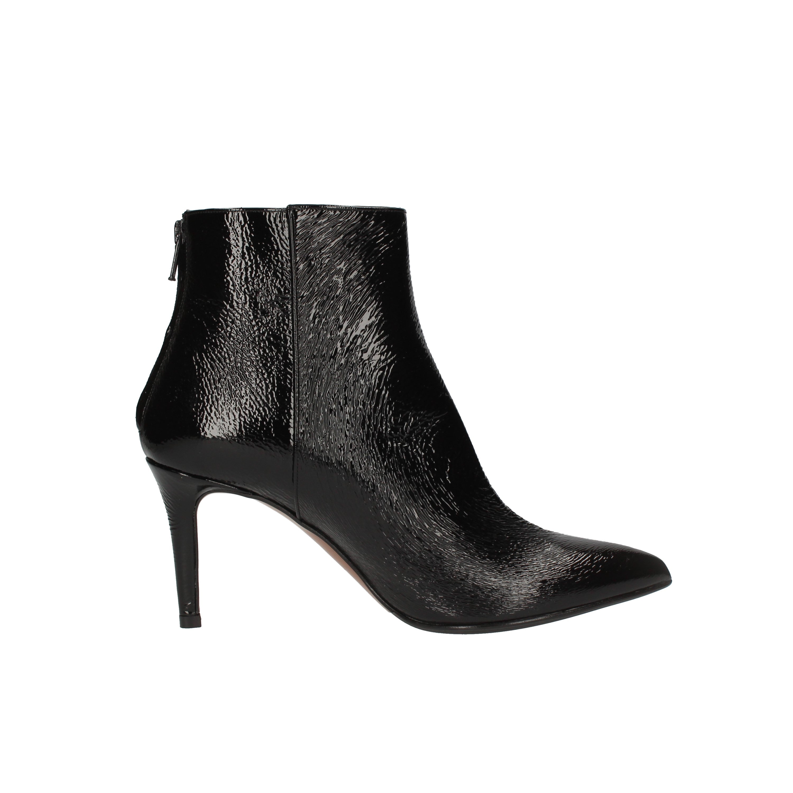 albano tronchetto nero ginza con tacco 8002