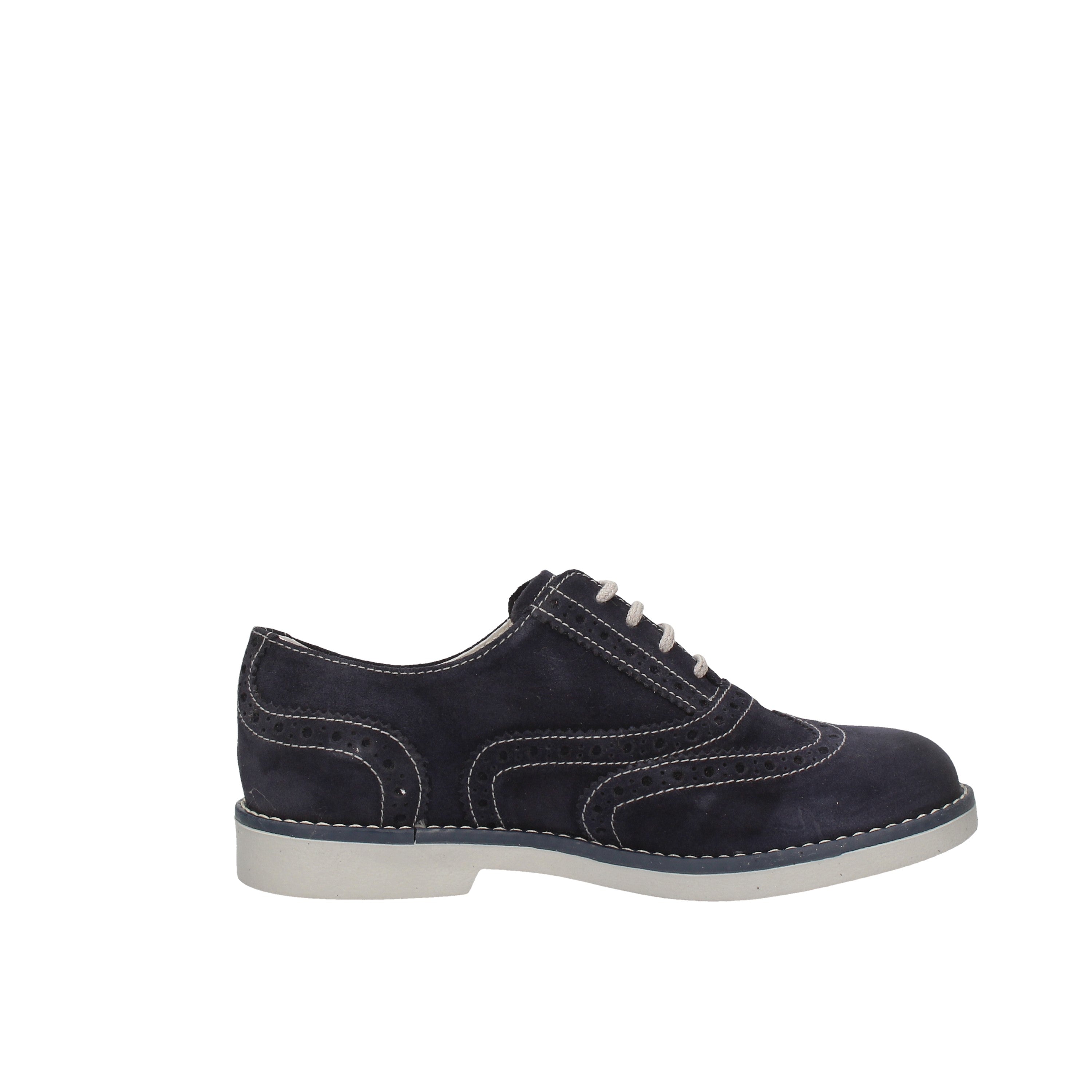 nero giardini stringata modello velour indios in stile inglese blu p933410m