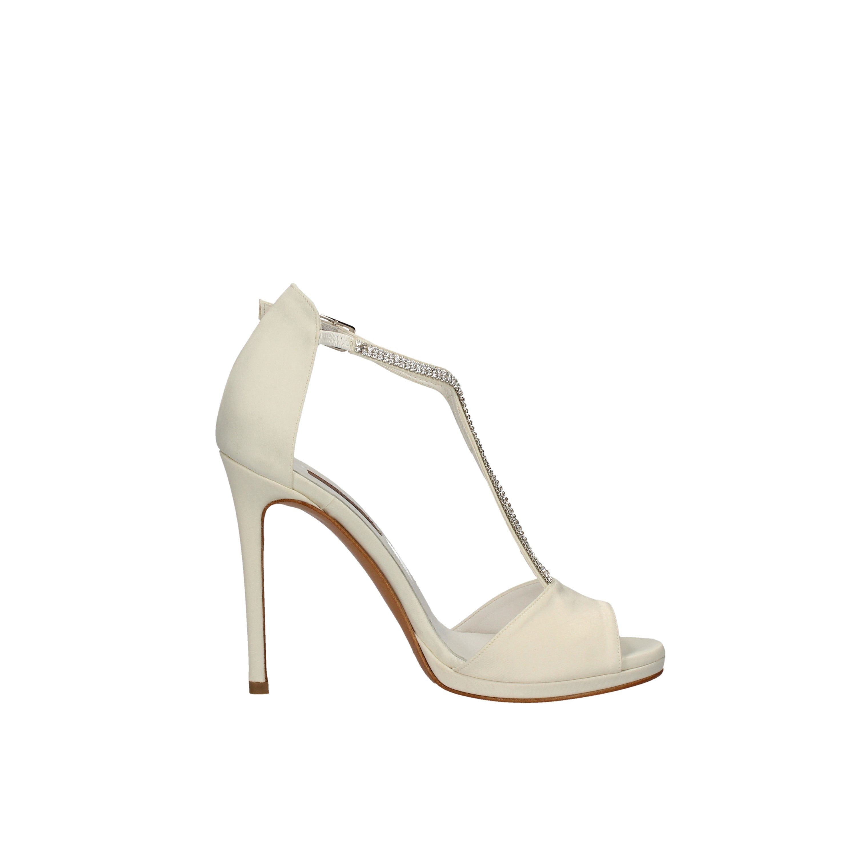 albano sandali SPOSA in raso bianco 2061