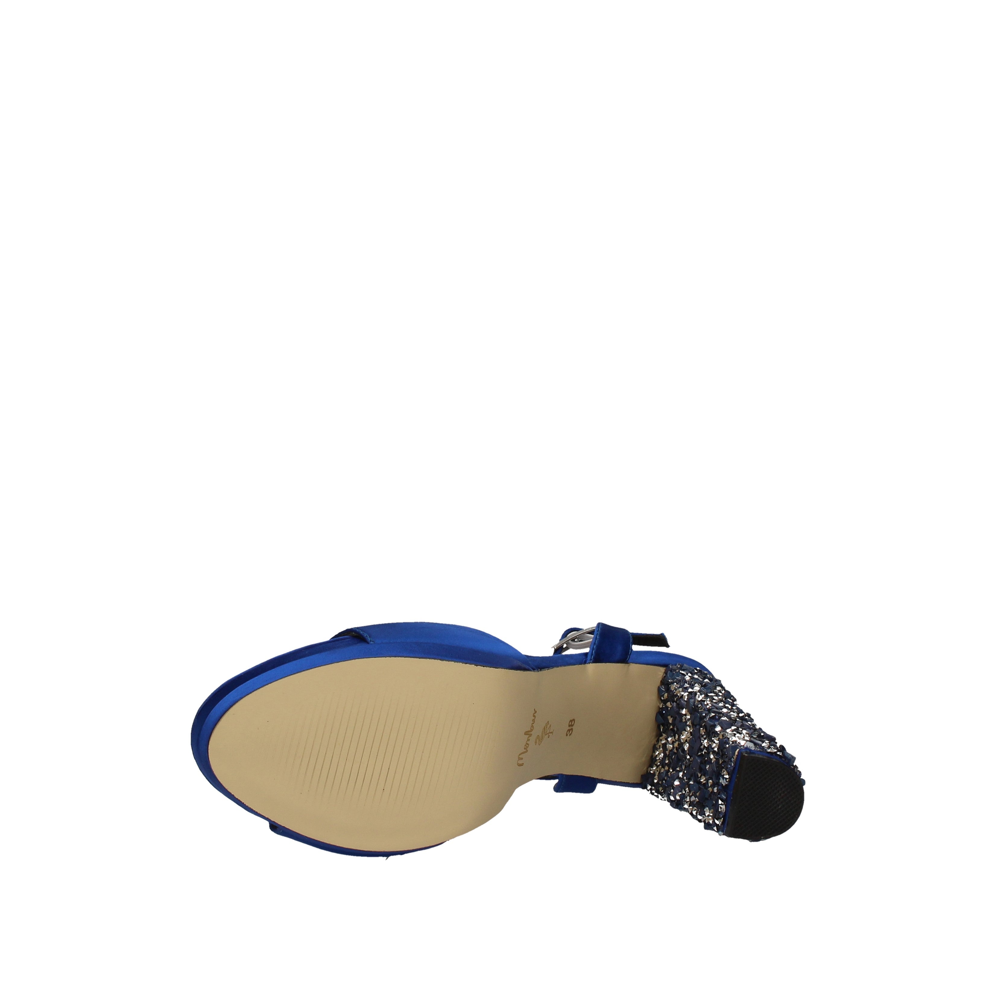 menbur sandali modello midnight con pietre blu 20279