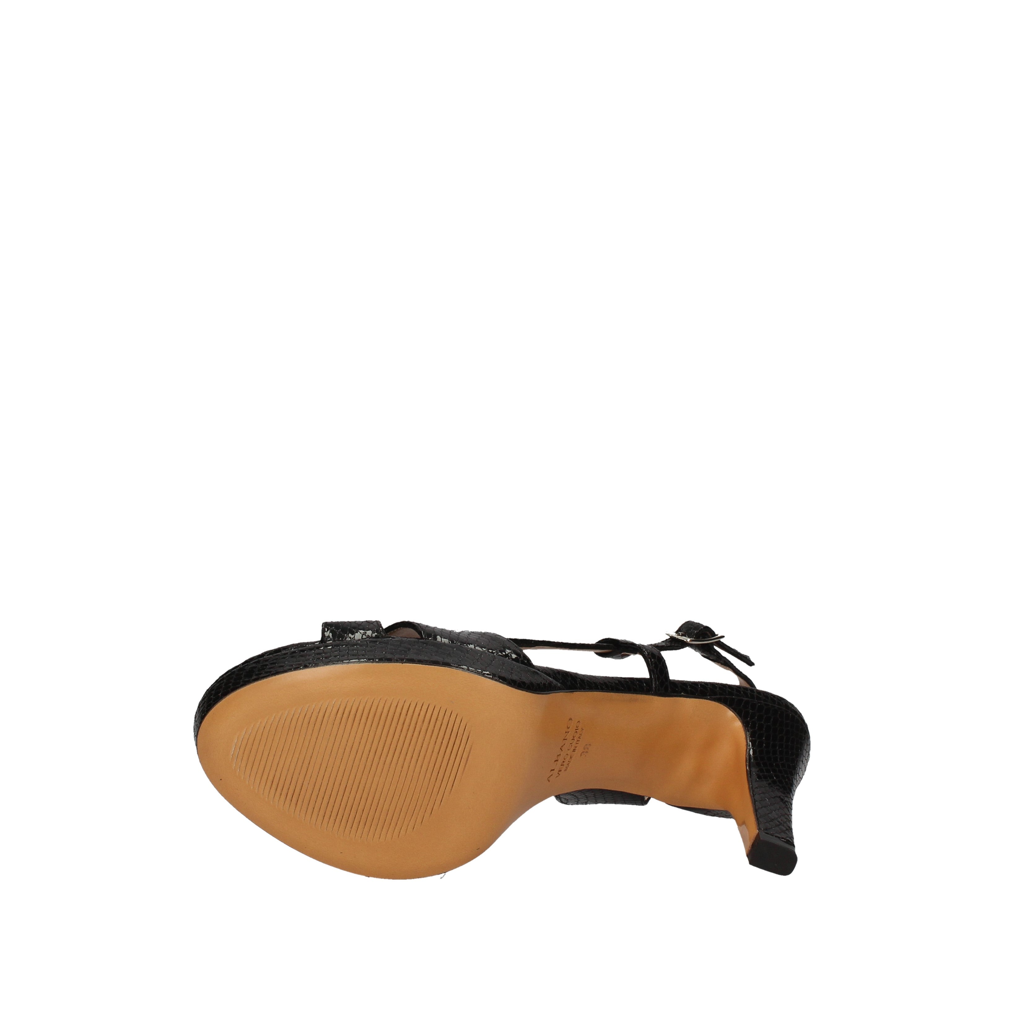 albano sandali nero effetto pitone 2036