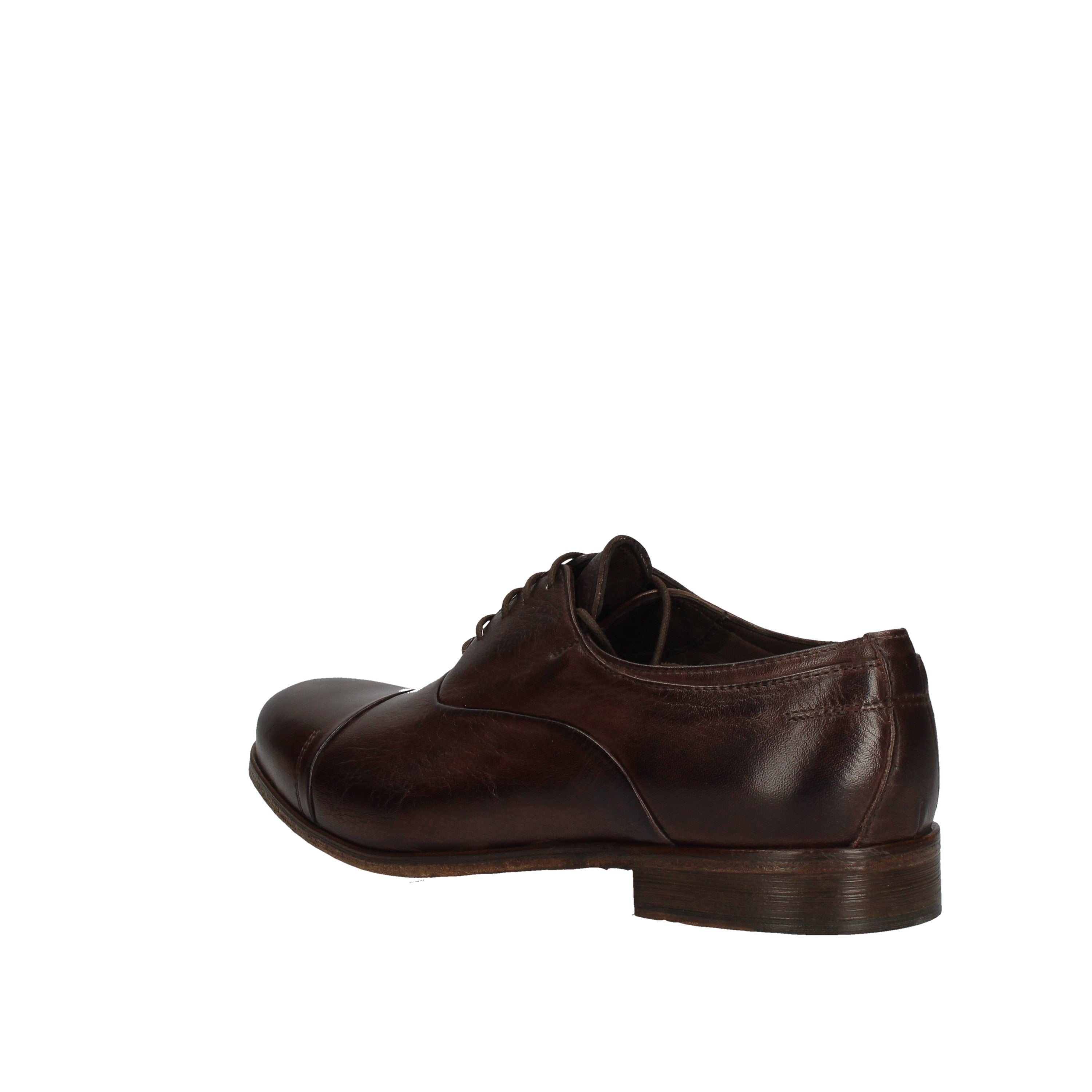 veni shoes stringata modello morbido lux cioccolato blu  t0001