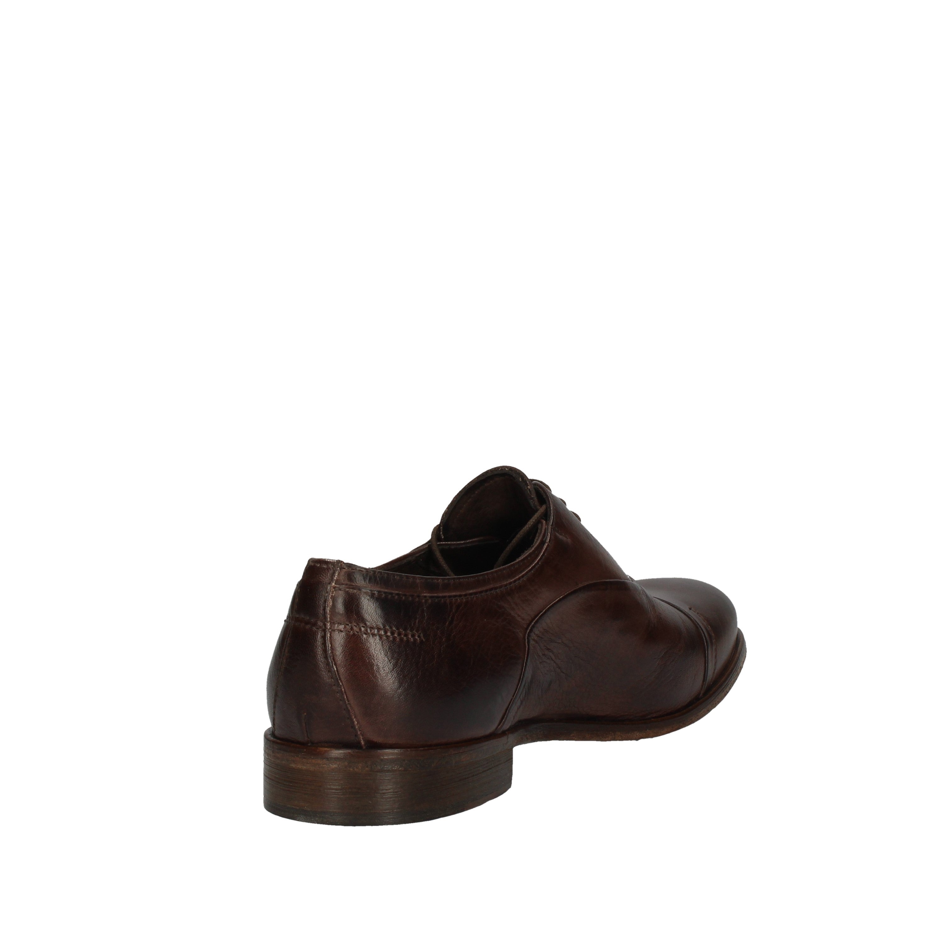 veni shoes stringata modello morbido lux cioccolato blu  t0001