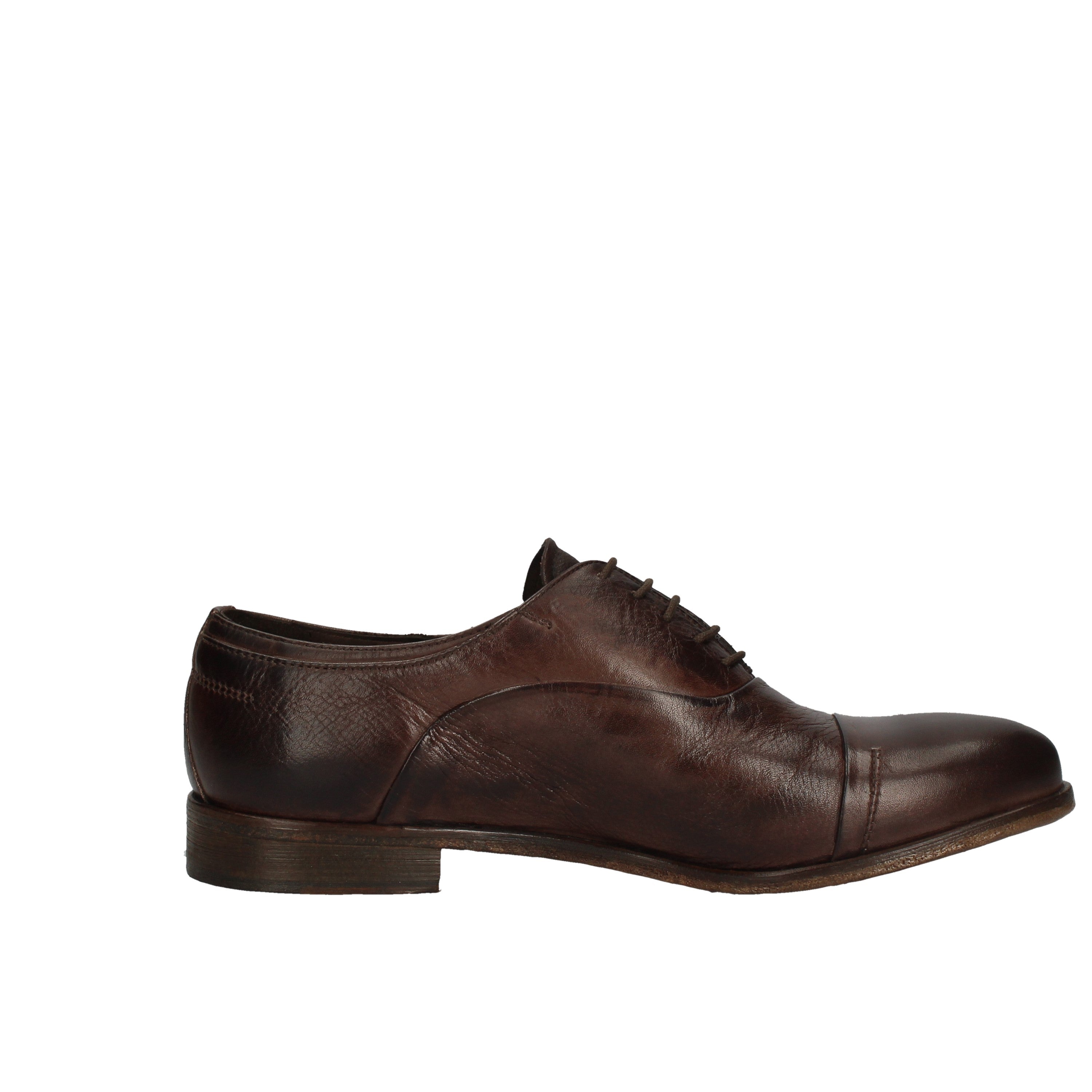 veni shoes stringata modello morbido lux cioccolato blu  t0001