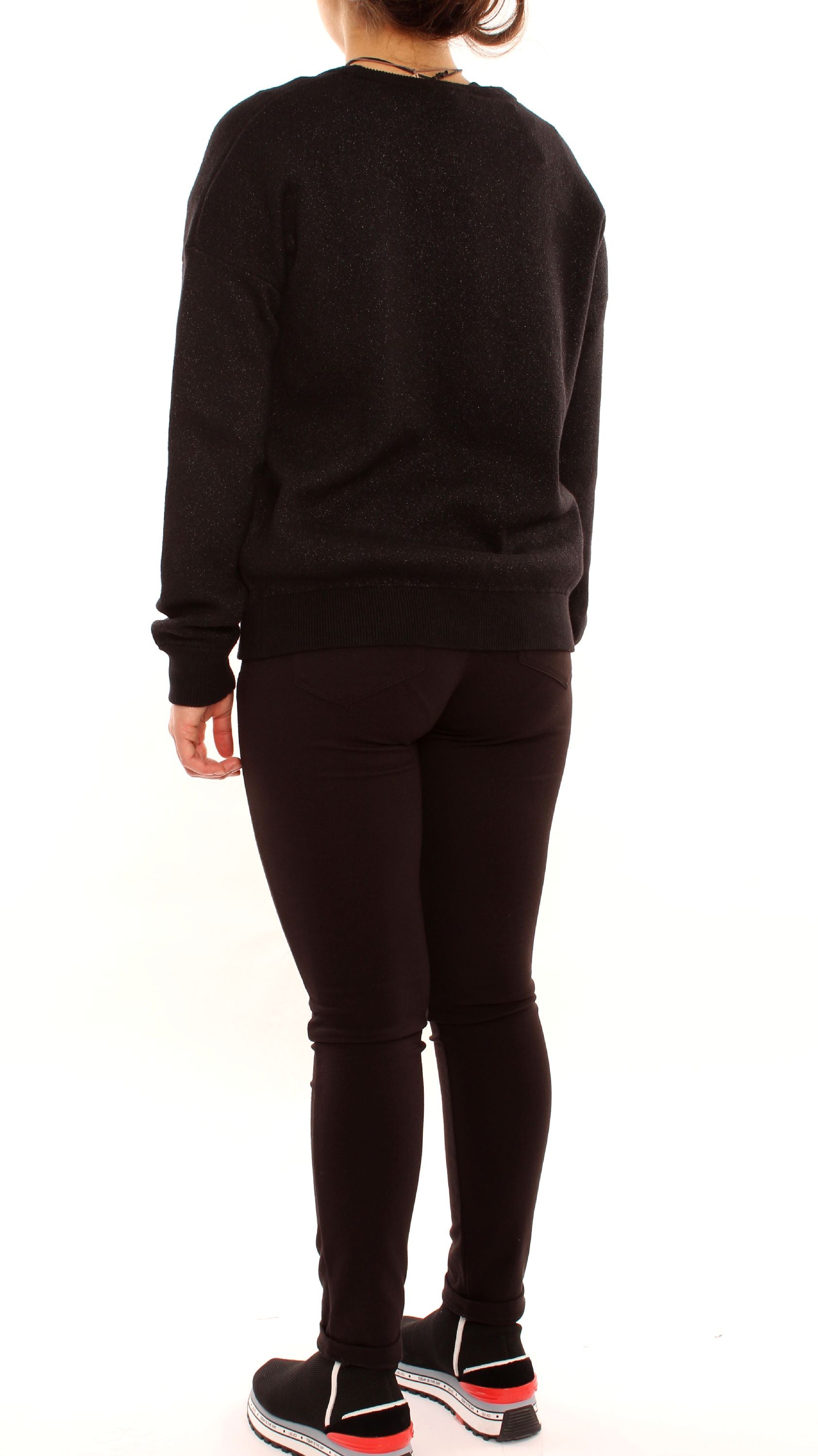 liu jo felpa in maglia co logo t69068ma09e