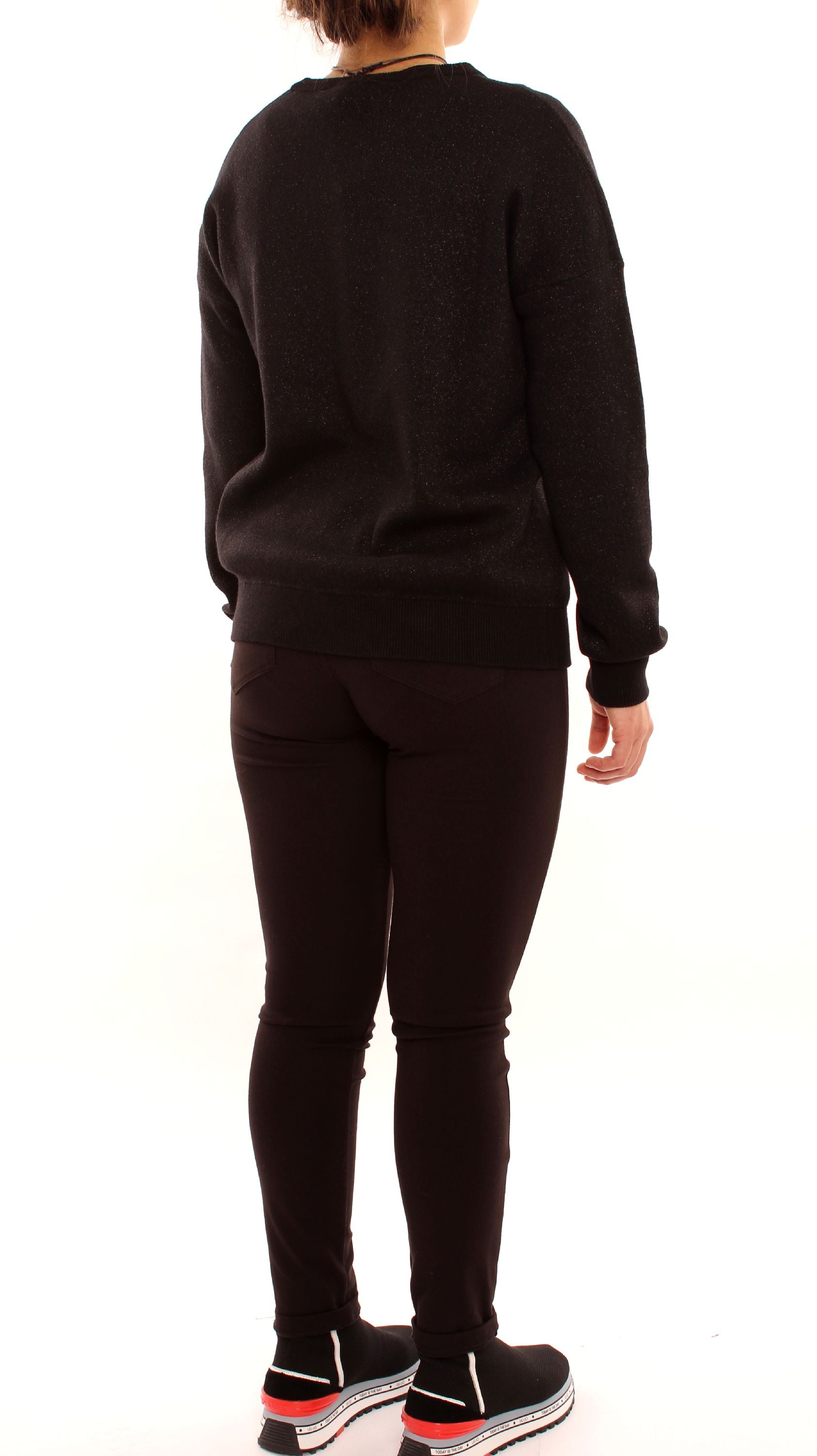 liu jo felpa in maglia co logo t69068ma09e