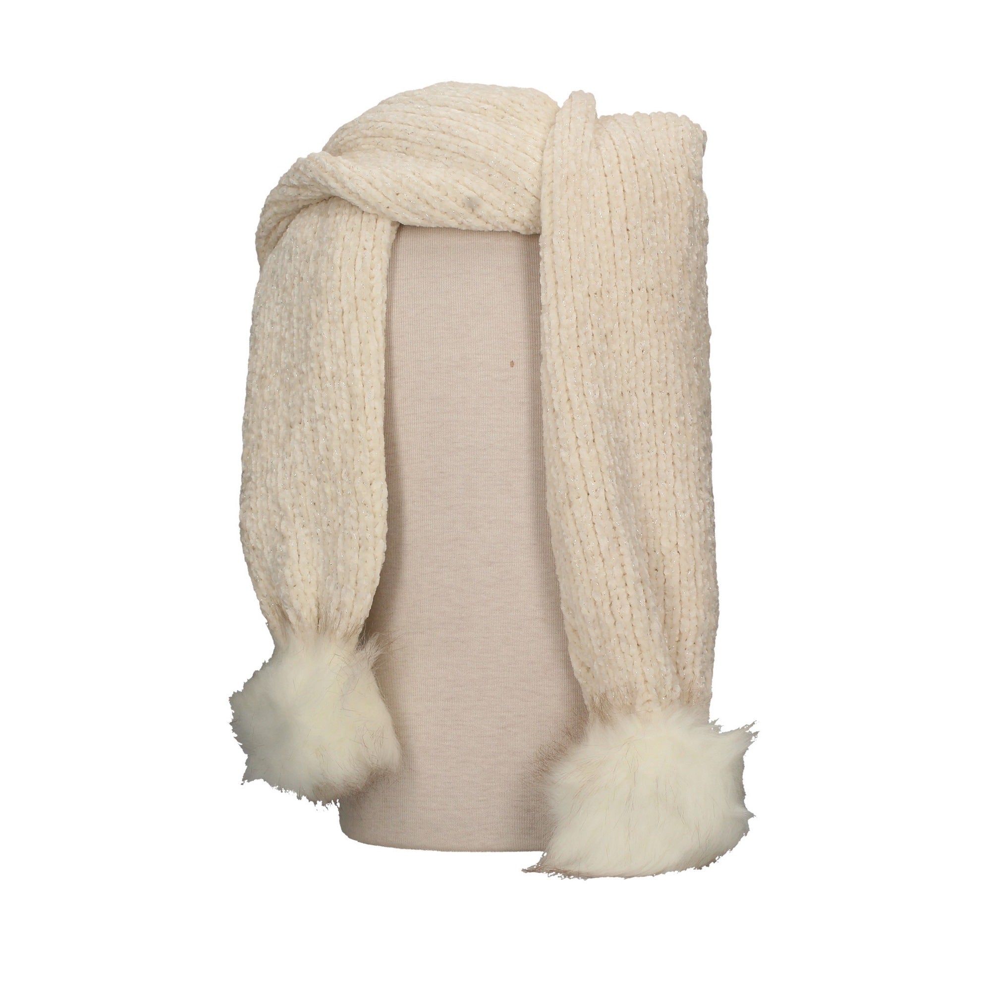 liu jo sciarpa modello ciniglia bianco 369012m0300