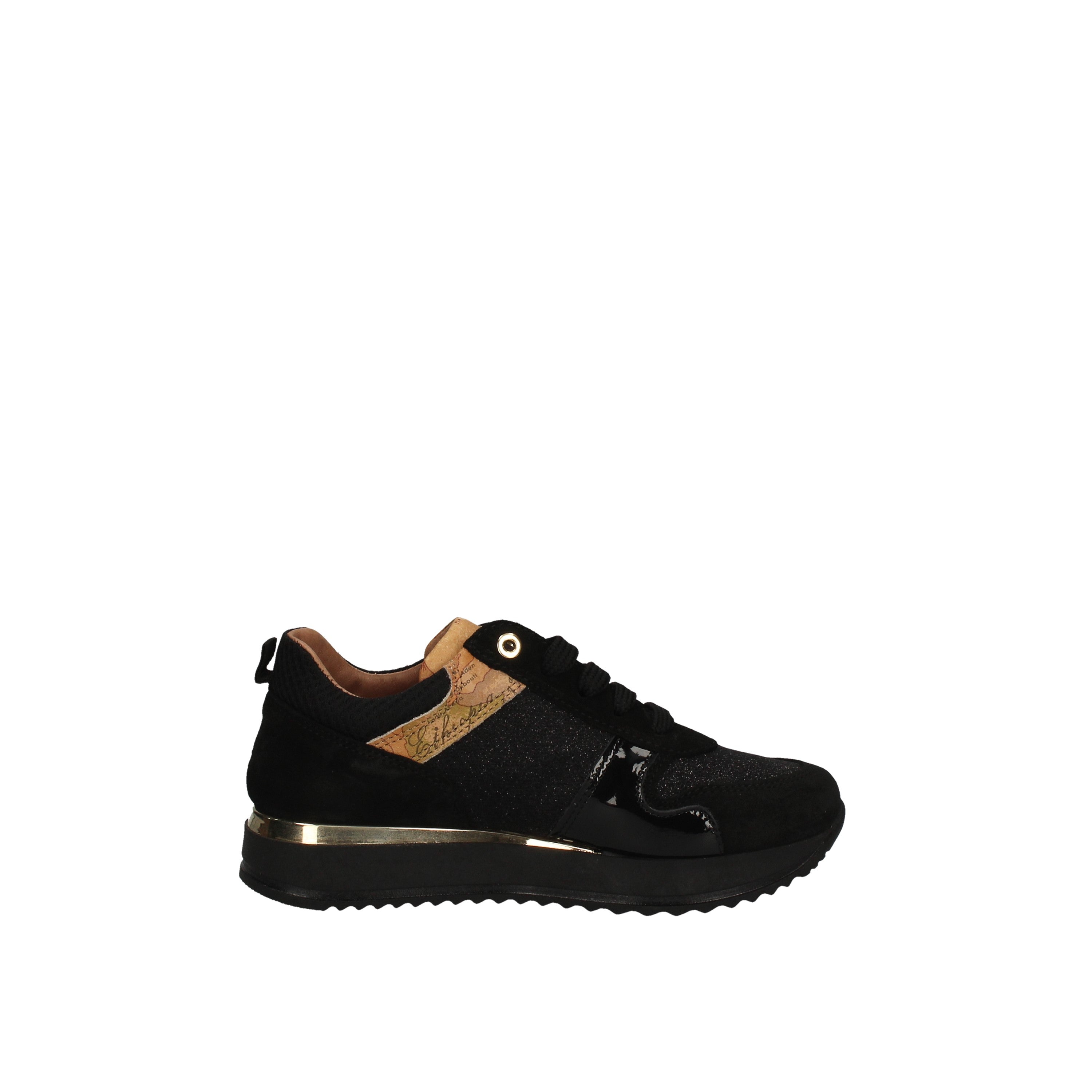 alviero martini sneakers modello glitterato nero 0418/0218