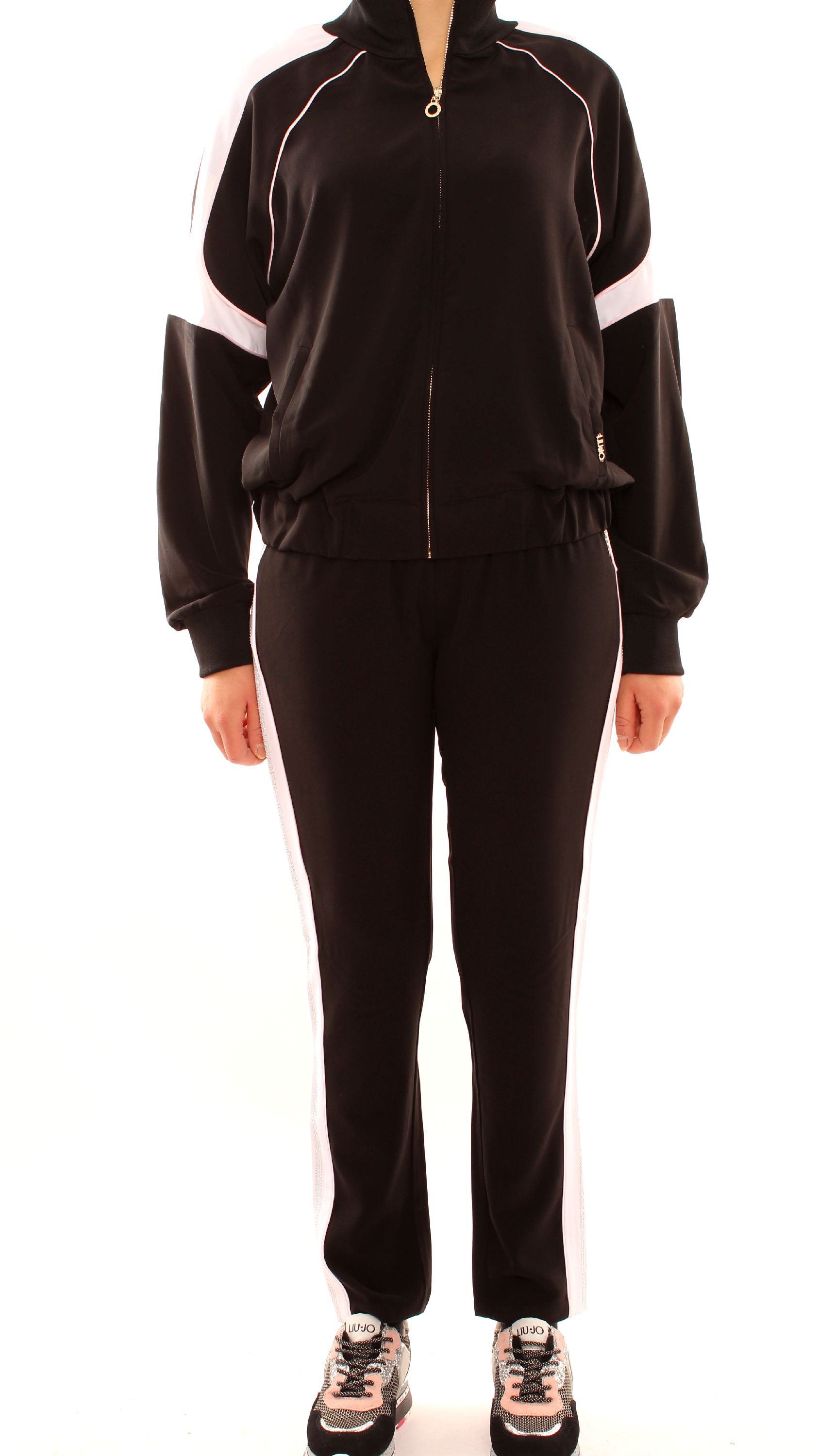 liu jo felpa con zip ta0026t8423