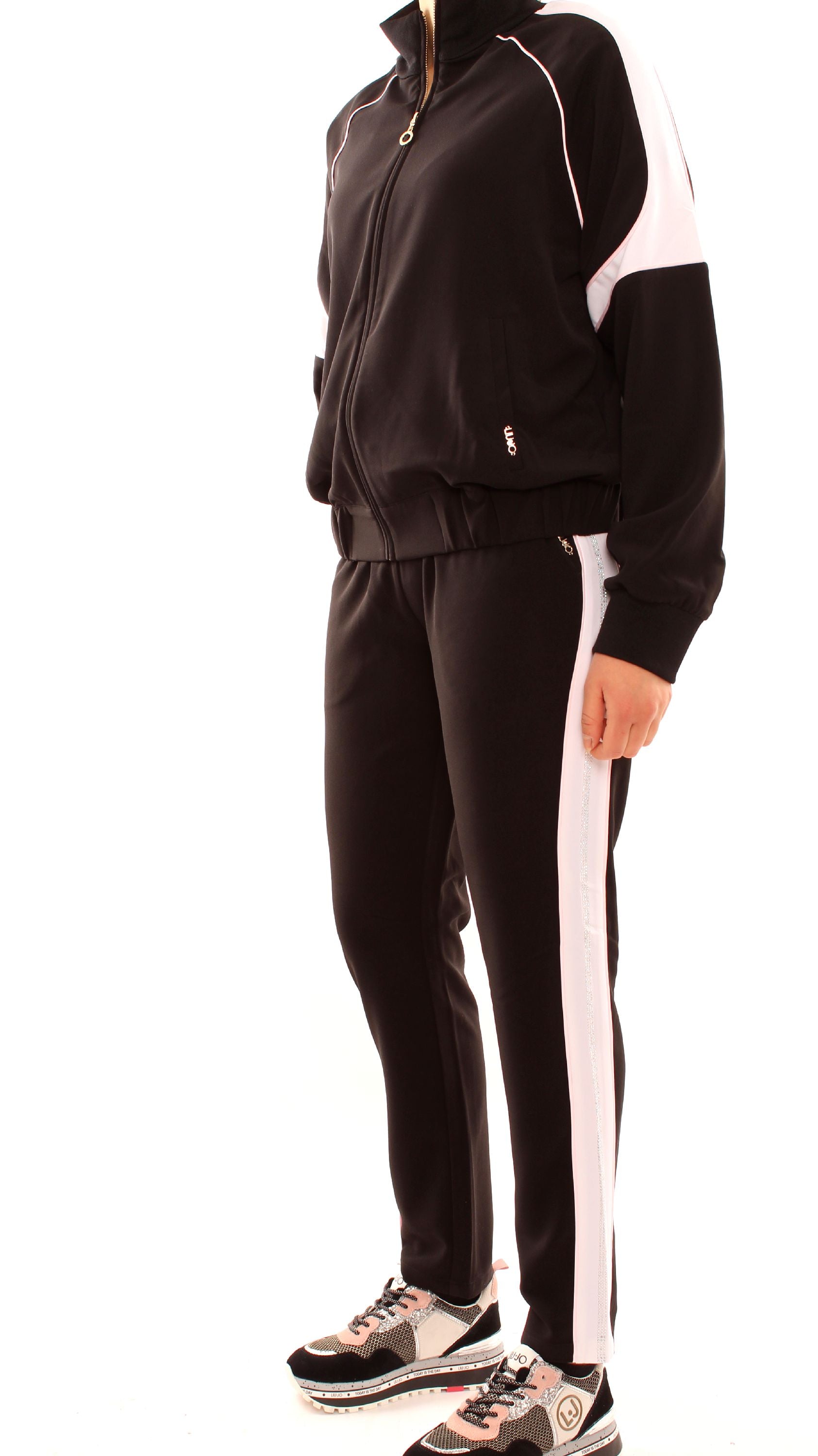 liu jo felpa con zip ta0026t8423