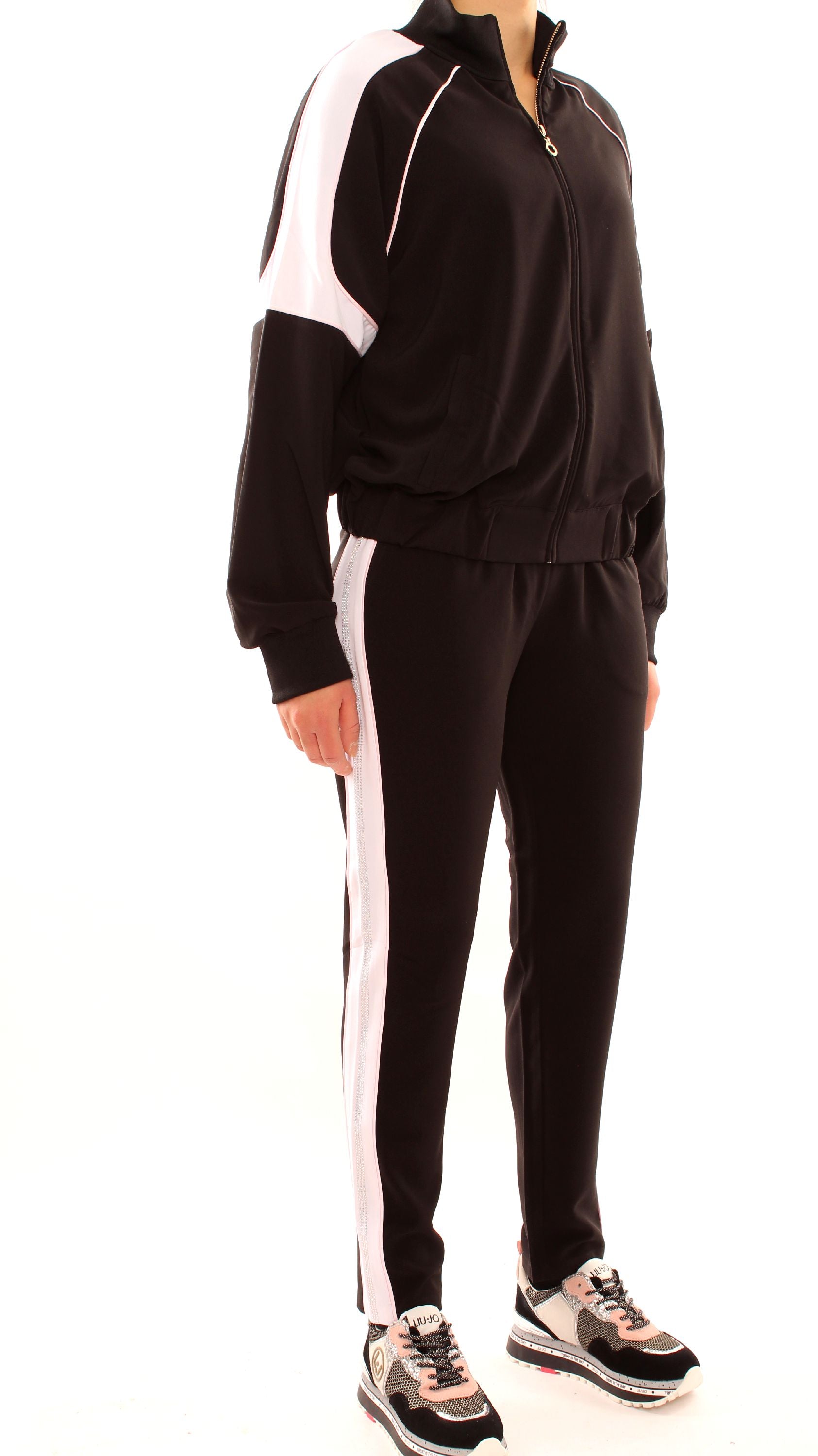 liu jo felpa con zip ta0026t8423