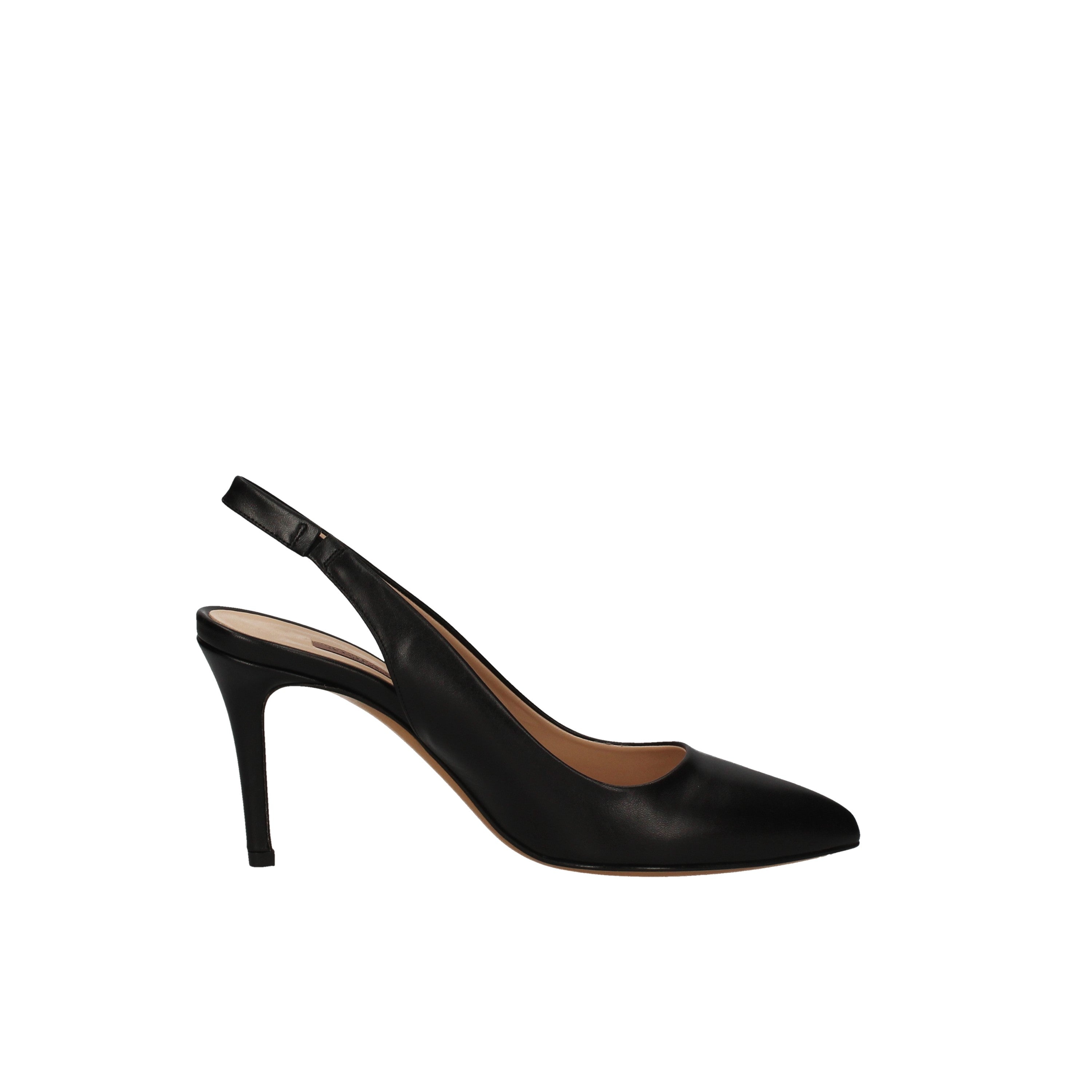 Albano sandali a punta chiusa in nappa nero 4171