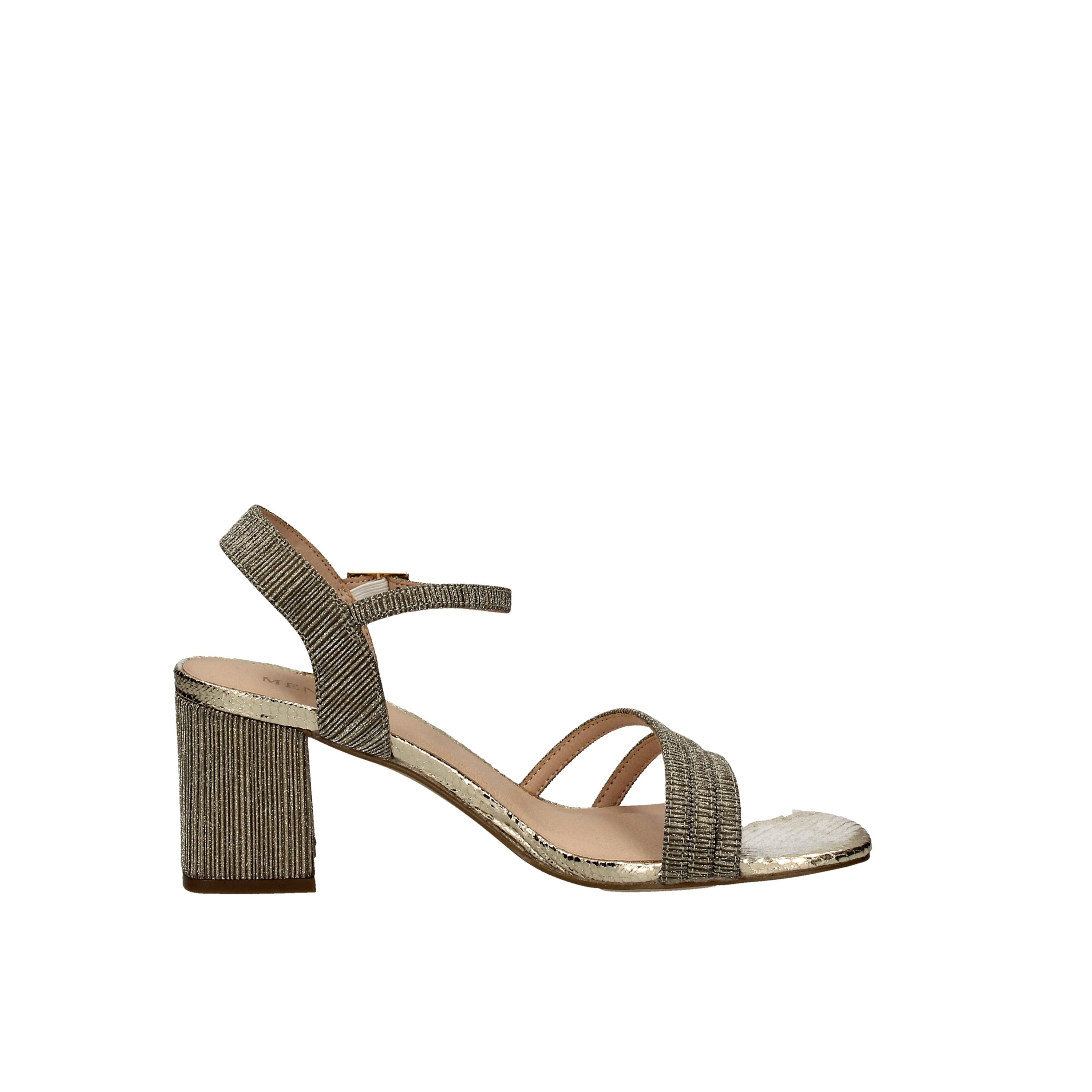 menbur sandali modello effettuo lurex oro 21535