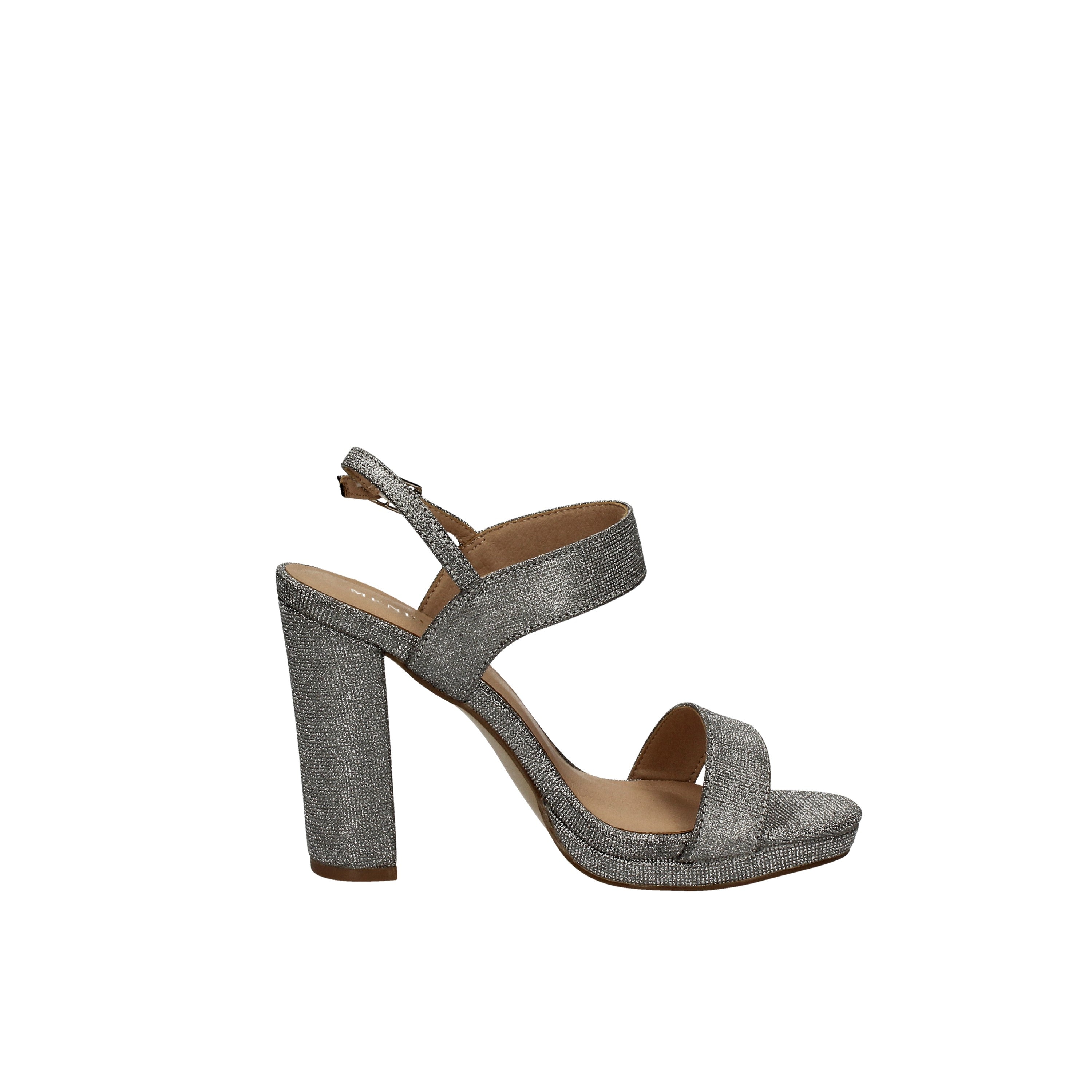 menbur sandali modello effetto lurex plata 21519