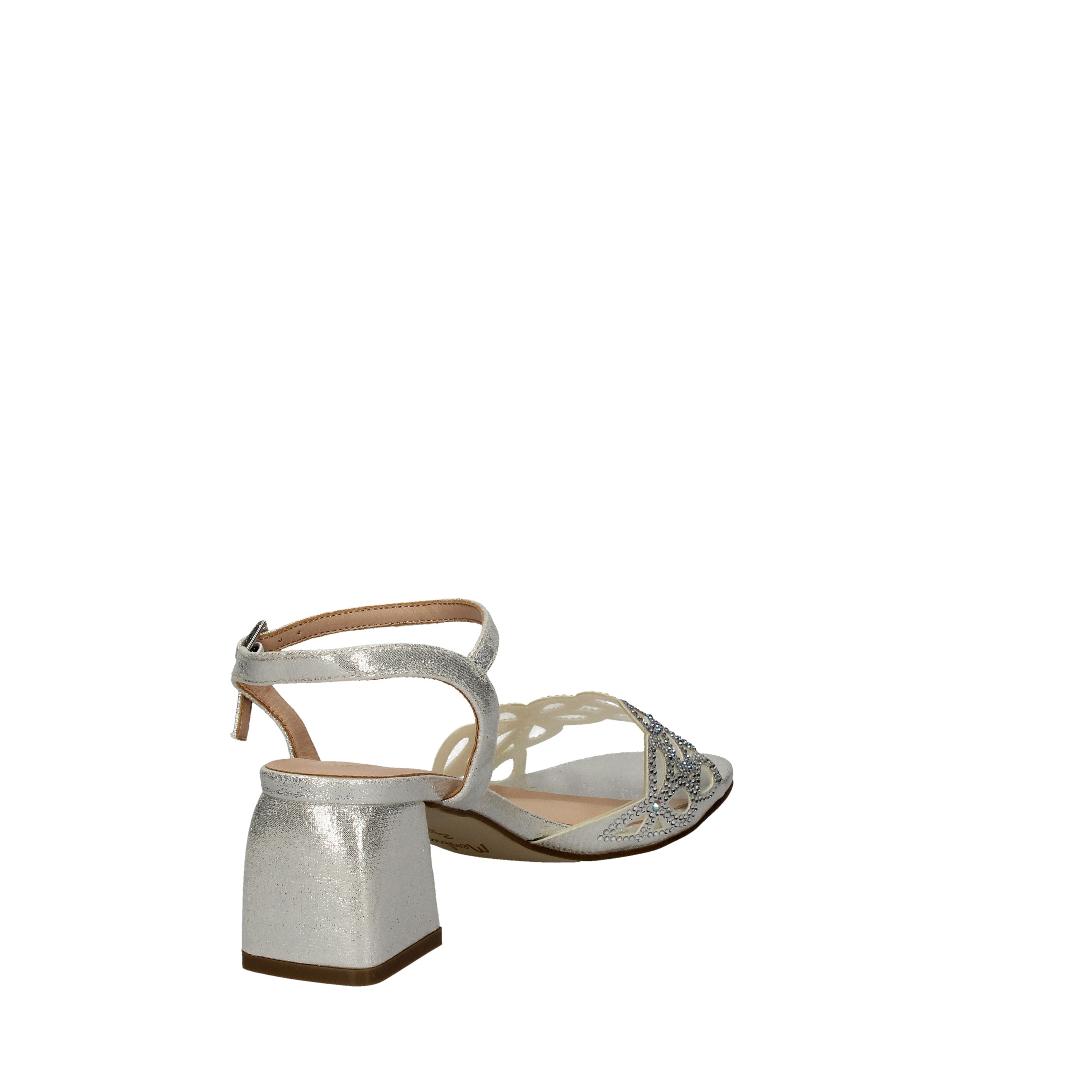menbur sandali modello con strass plata 21249