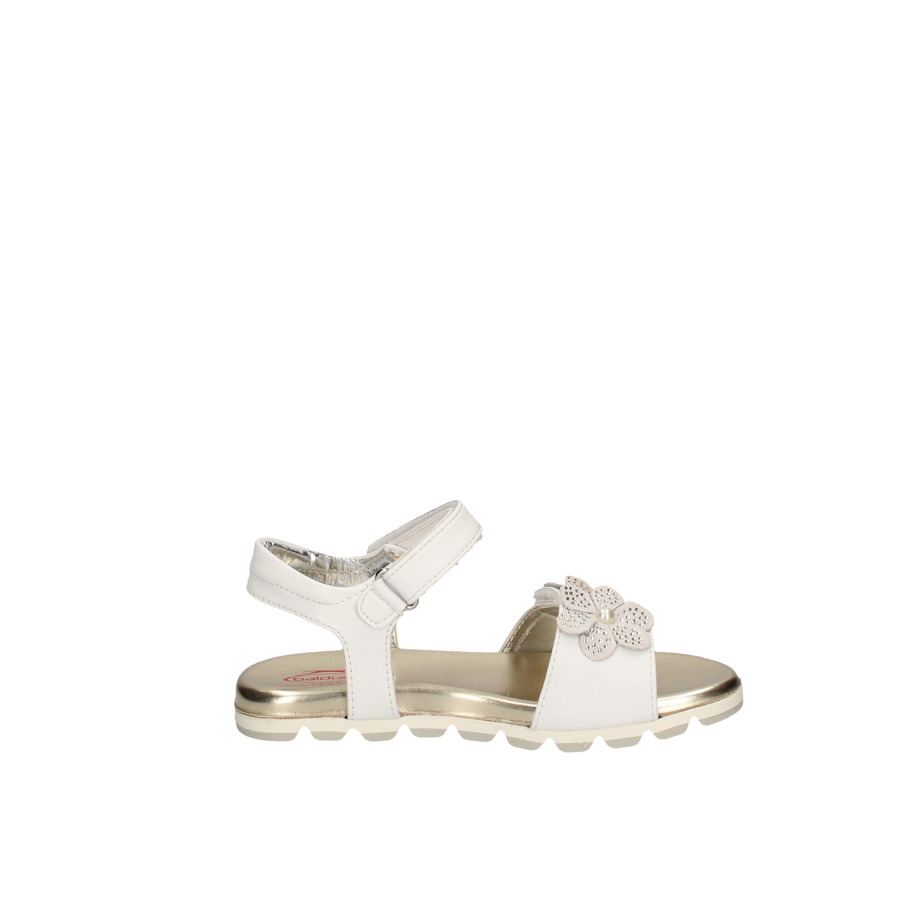 balducci sandali modello fiori con perle e strass bianco bs1484