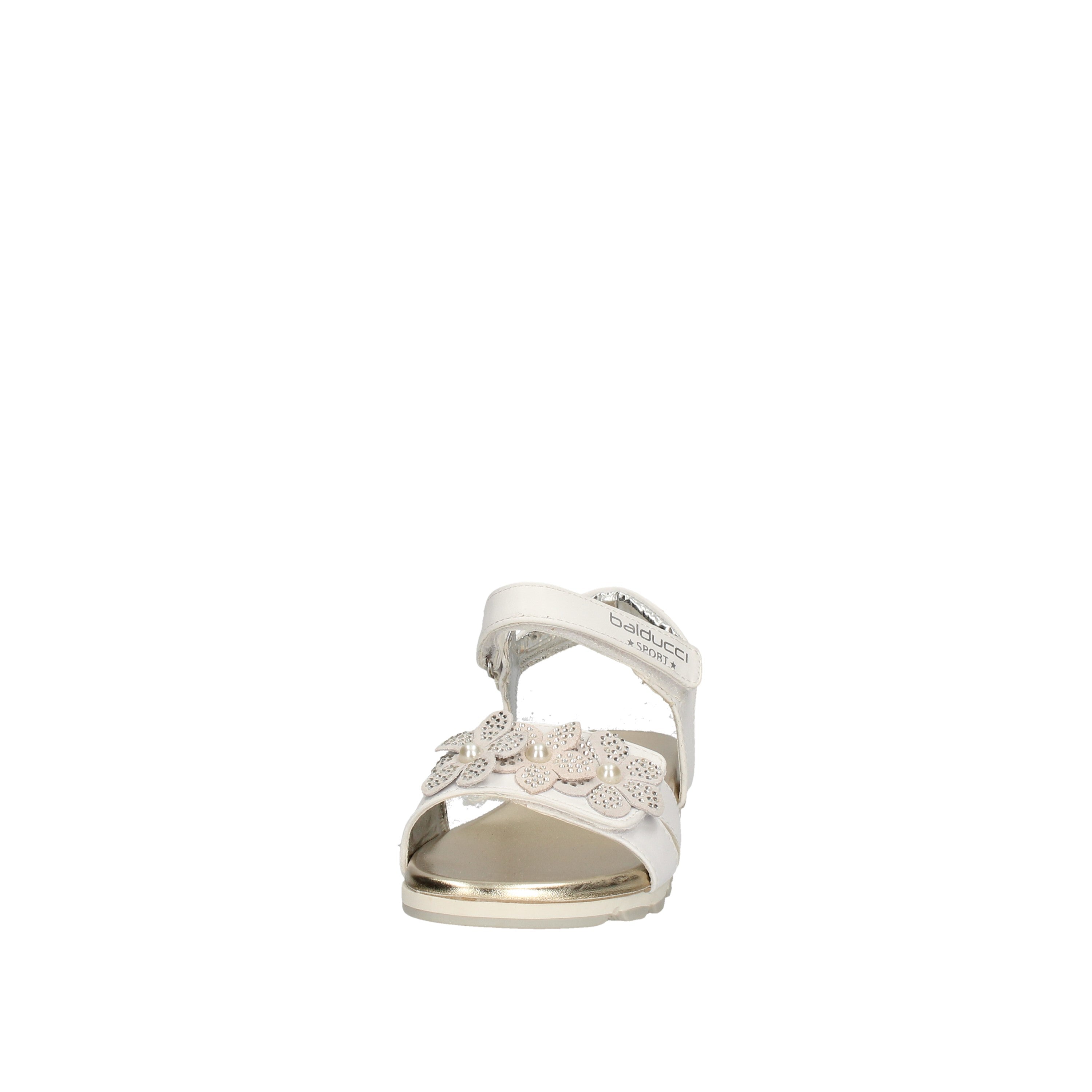 balducci sandali modello fiori con perle e strass bianco bs1484