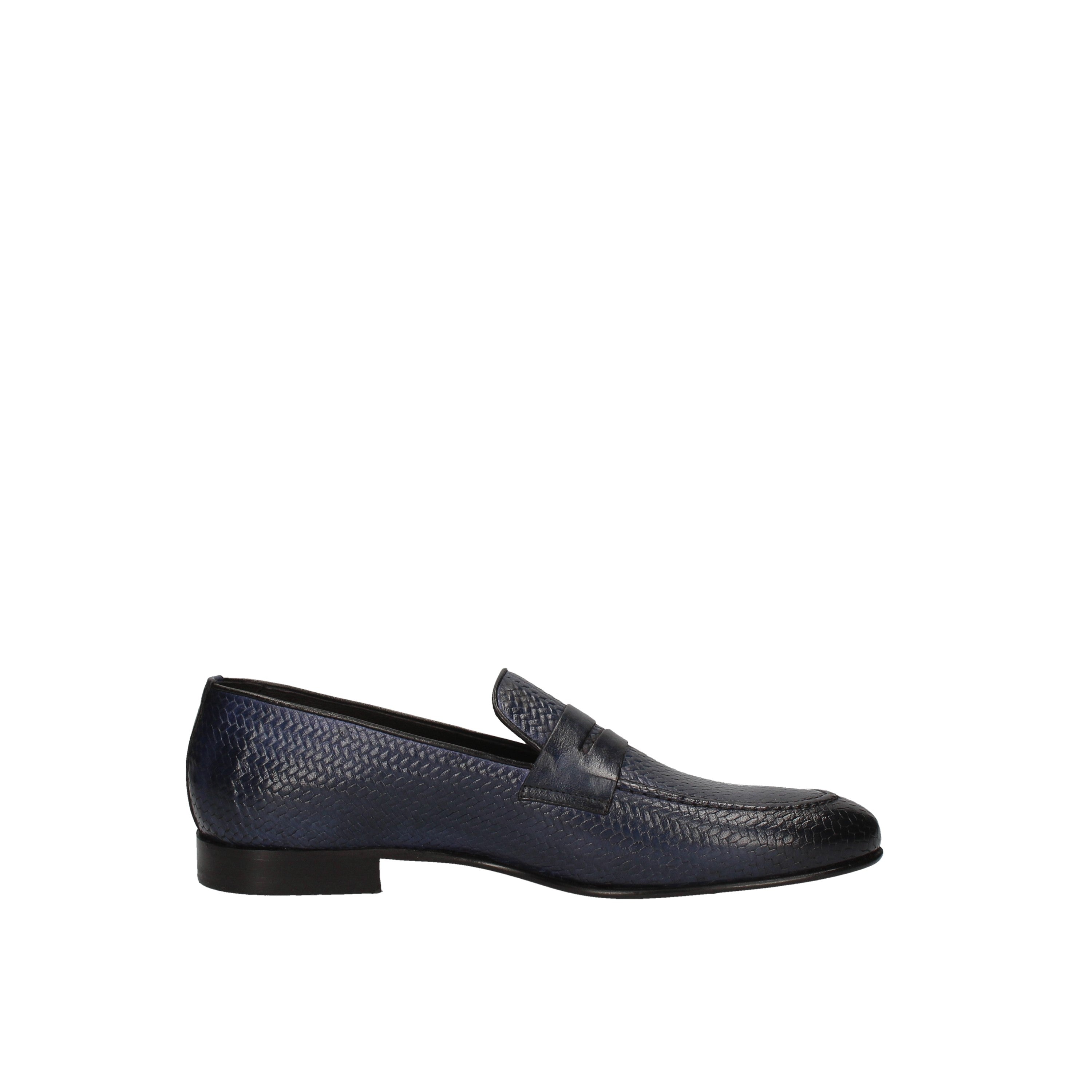 exton mocassino modello stampa intreccio jeans 1021