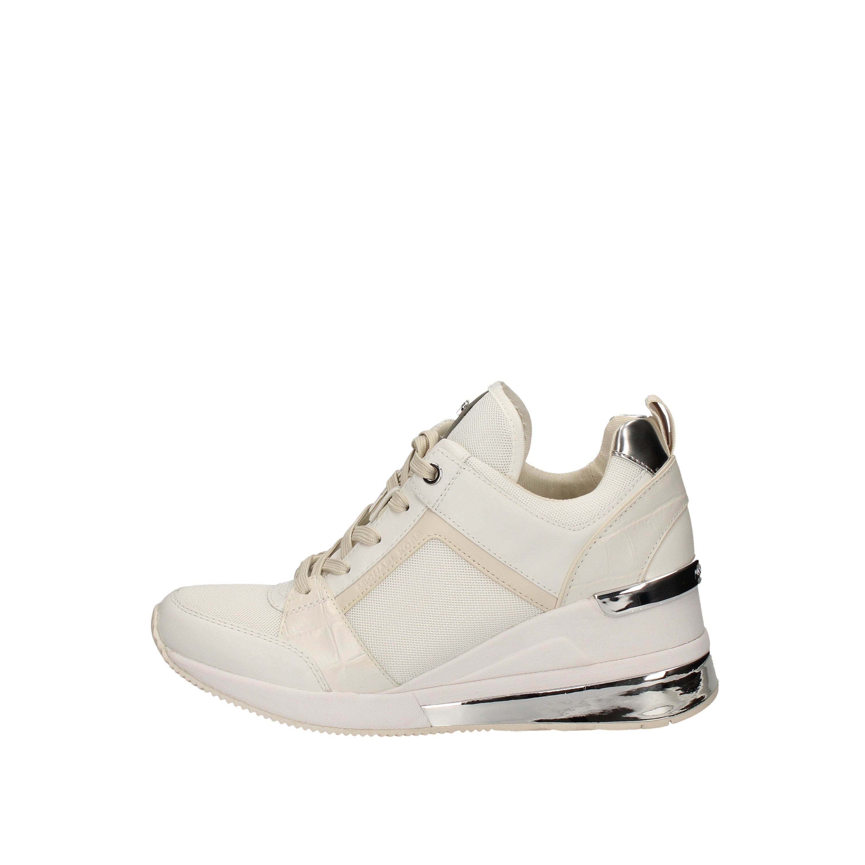 michael kors sneakers modello georgie trainer extreme small air mesh bianco 43t0gefs4d