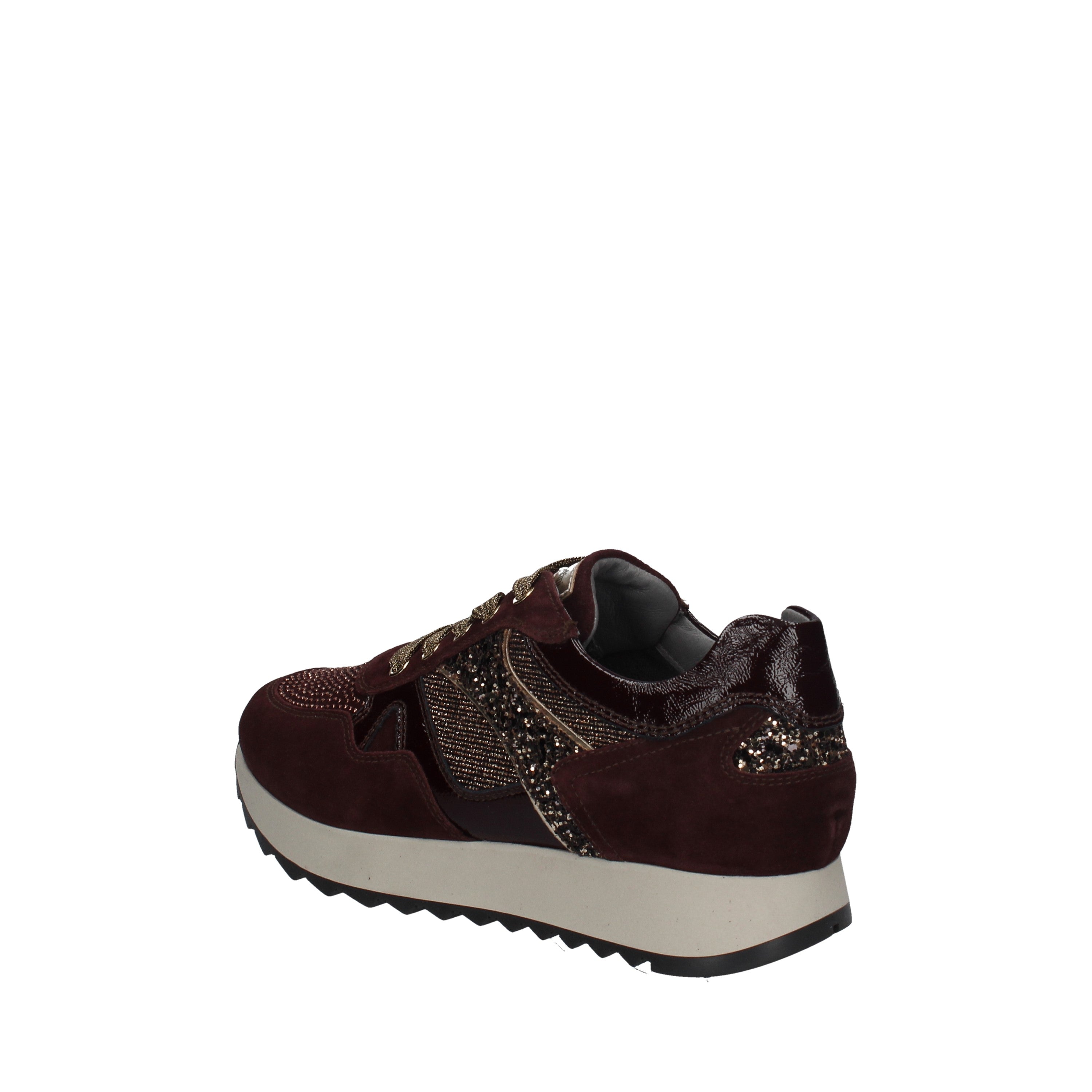 nero giardini sneakers modello velour melanzana naplack bordo' t.burt cipria i013191d