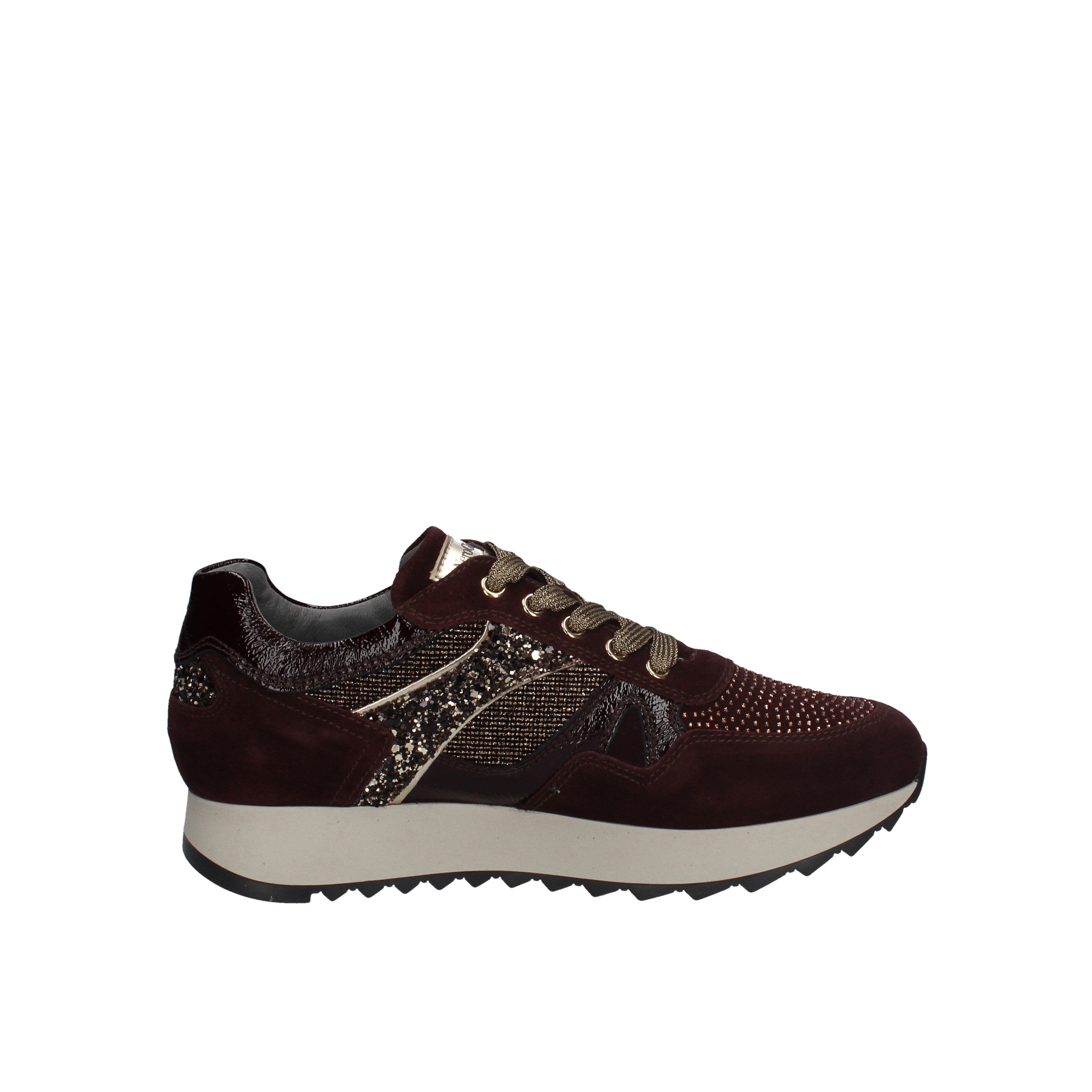 nero giardini sneakers modello velour melanzana naplack bordo' t.burt cipria i013191d