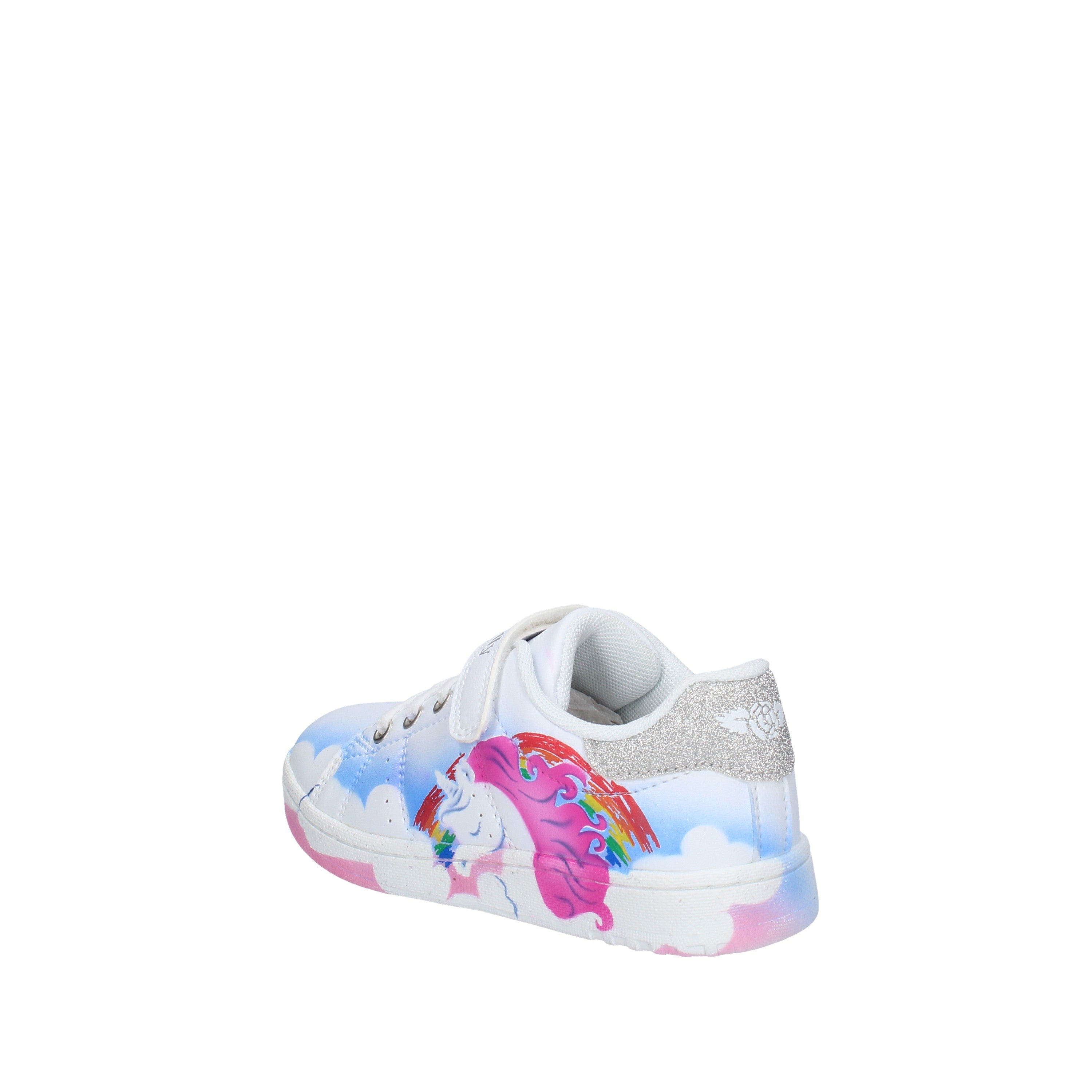 lelli kelly sneakers modello anna bianco multicolor con fantasia laterale lk 5898