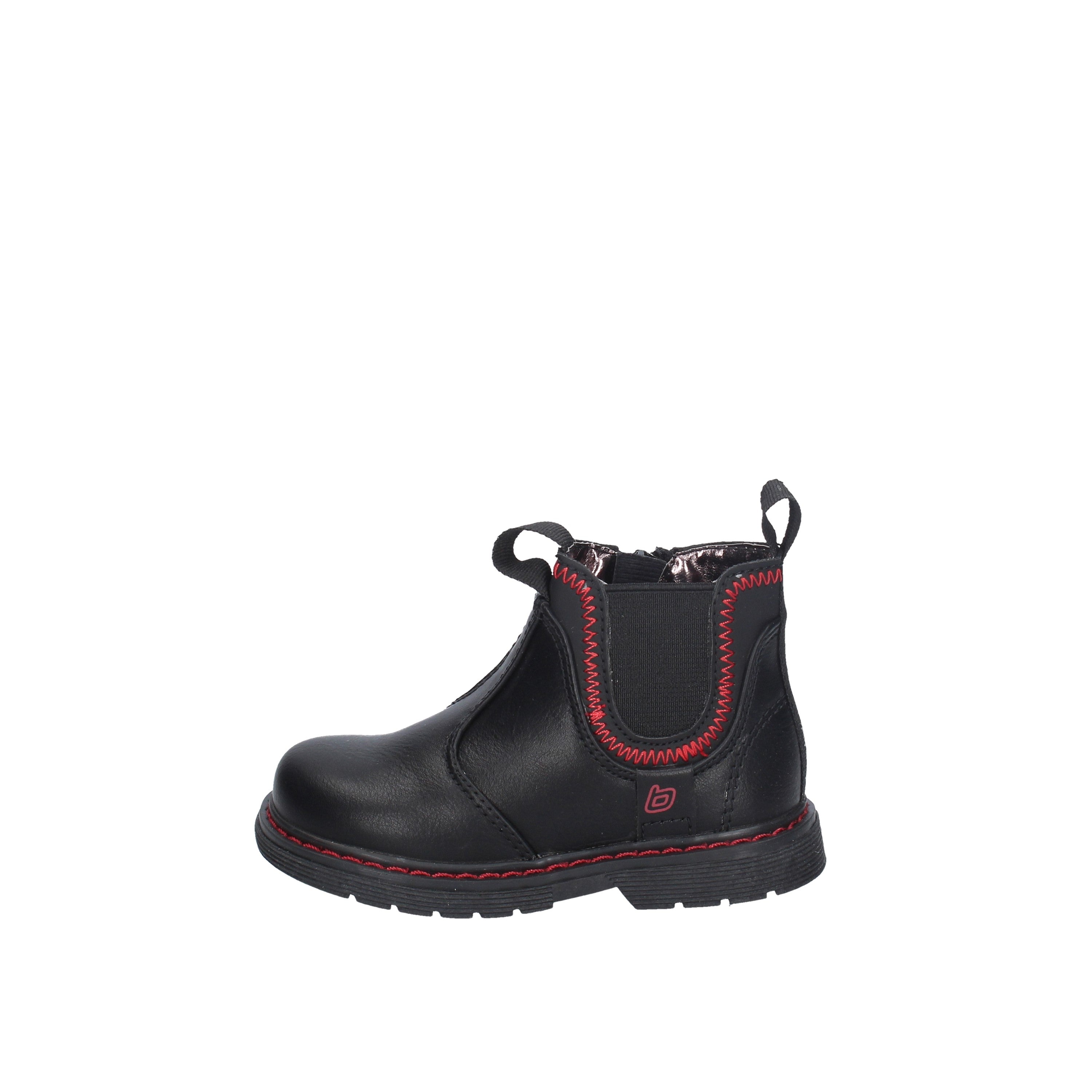 balducci tronchetto modello black con impunture rosse bs1623