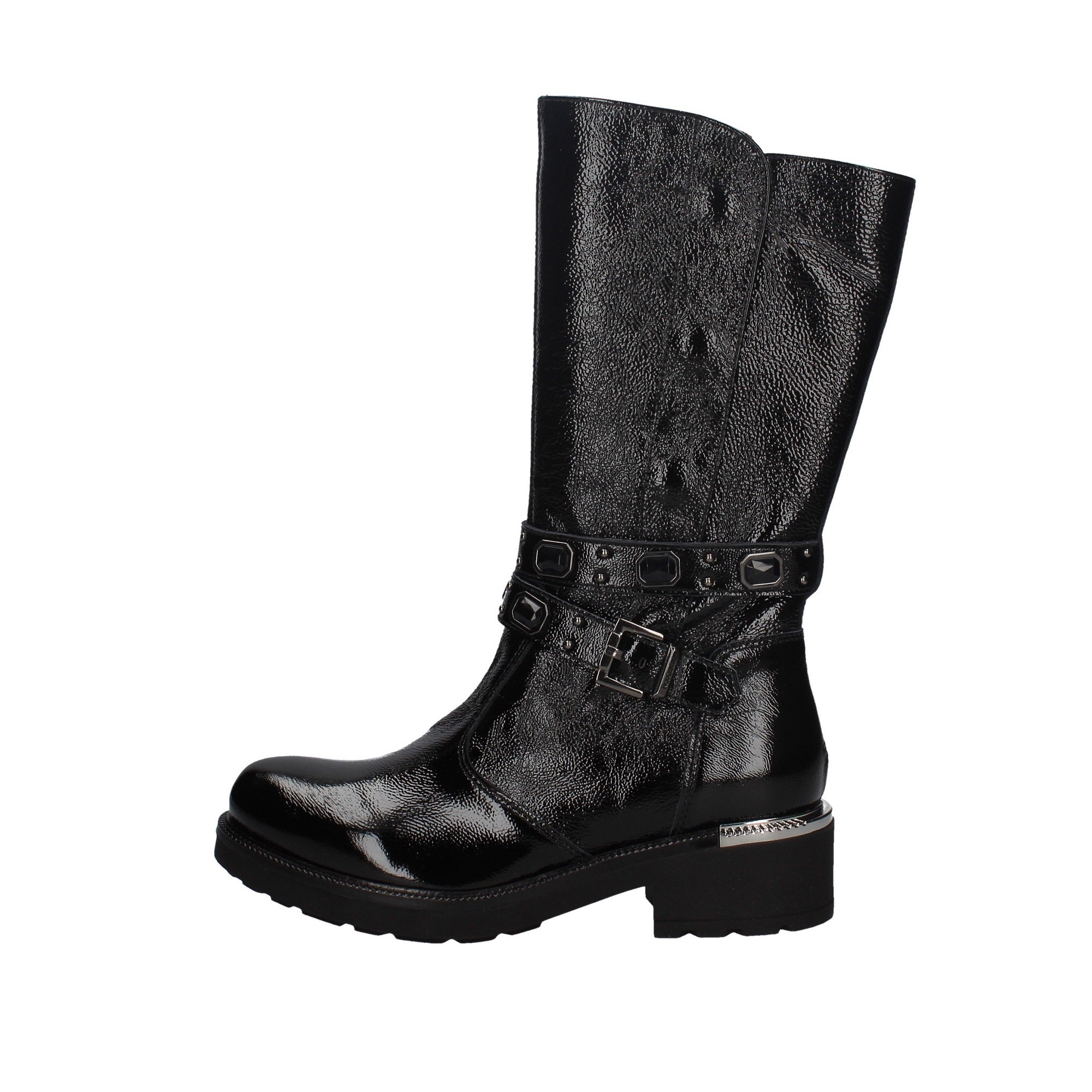 nero giardini stivale modello naplak nero con borchie i014225d